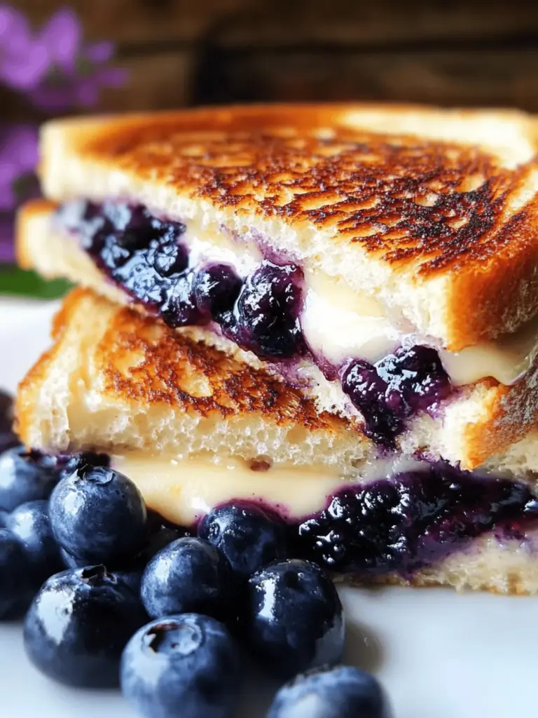 Crisp Blueberry Grilled Cheese
