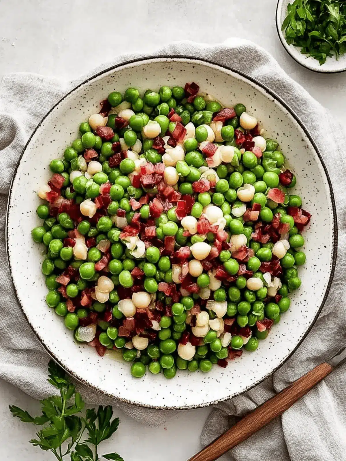Savory Thanksgiving Peas with Crispy Pancetta Delight 5 Thanksgiving Peas