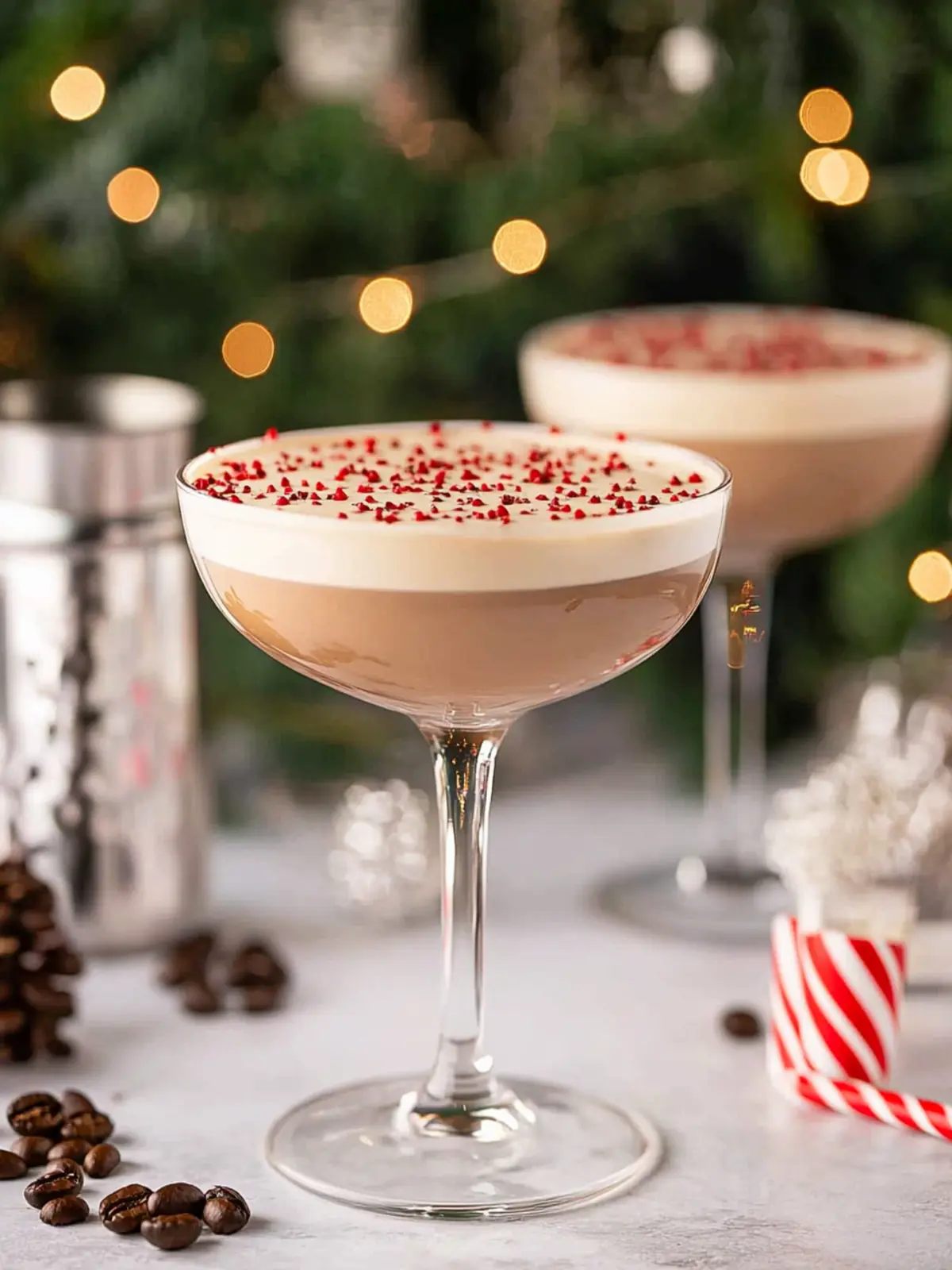 Peppermint Espresso Martinis