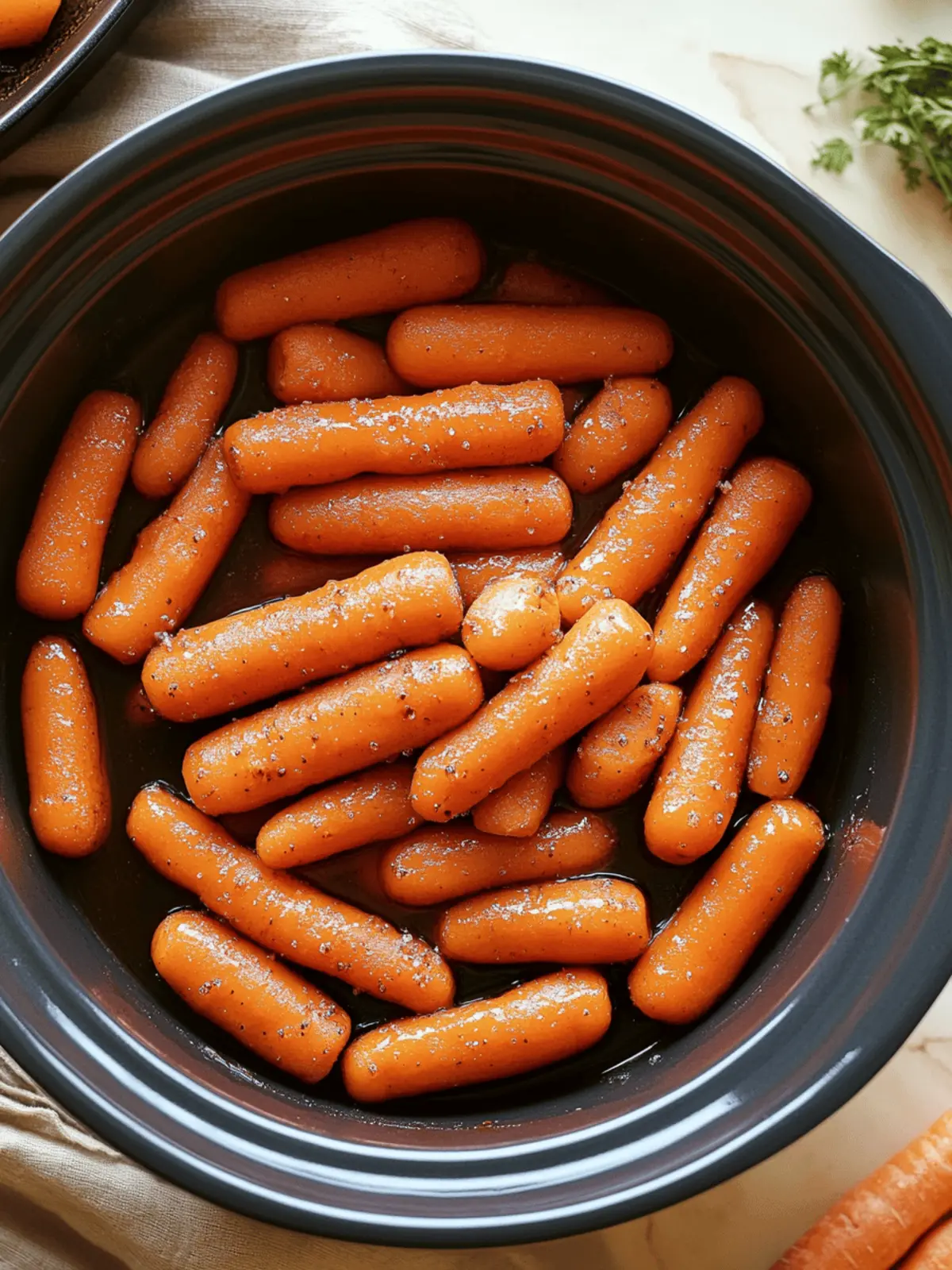 Sweet & Savory Slow Cooker Maple And Brown Sugar Glazed Carrots 4 Slow Cooker Maple & Brown Sugar Glazed Carrot