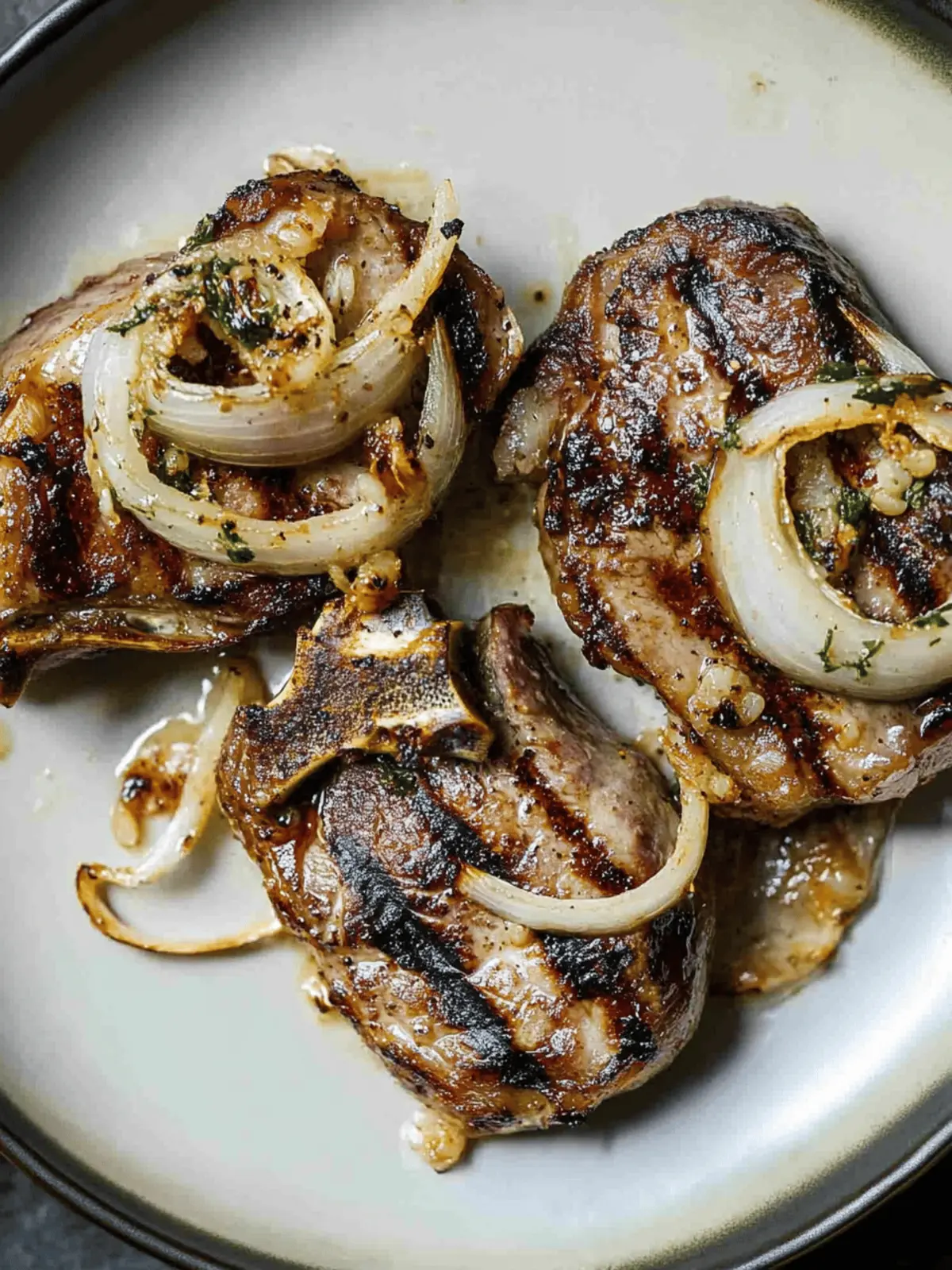 German Grilled Pork Chops
