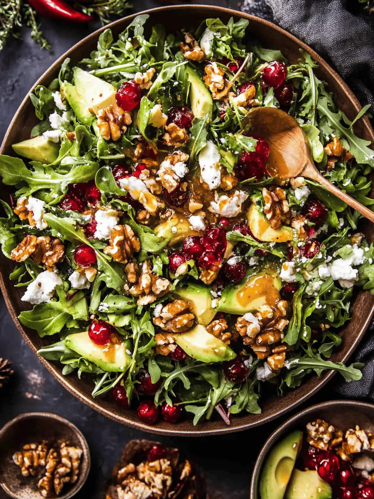 Delicious Christmas Salad with Honey Mustard Dressing Delight 3 Christmas Salad with Honey Mustard Dressing.