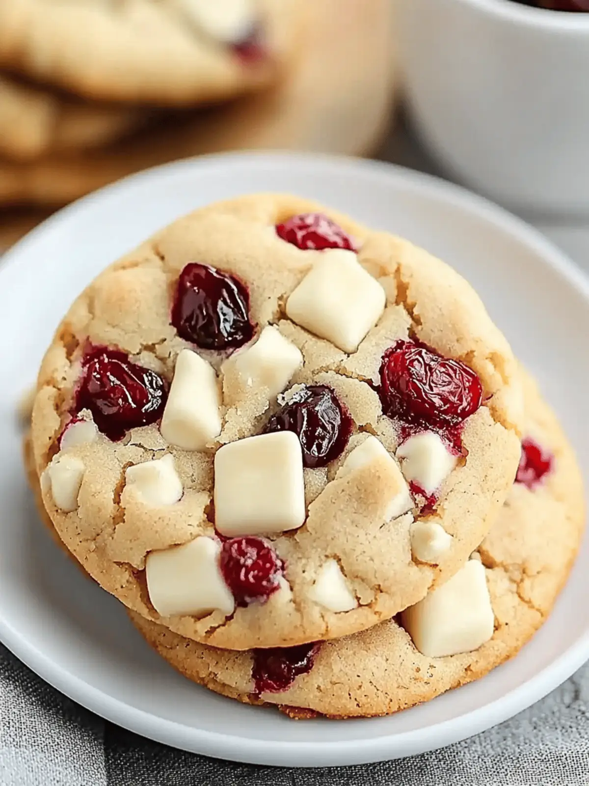 White Chocolate Cranberry Cookies