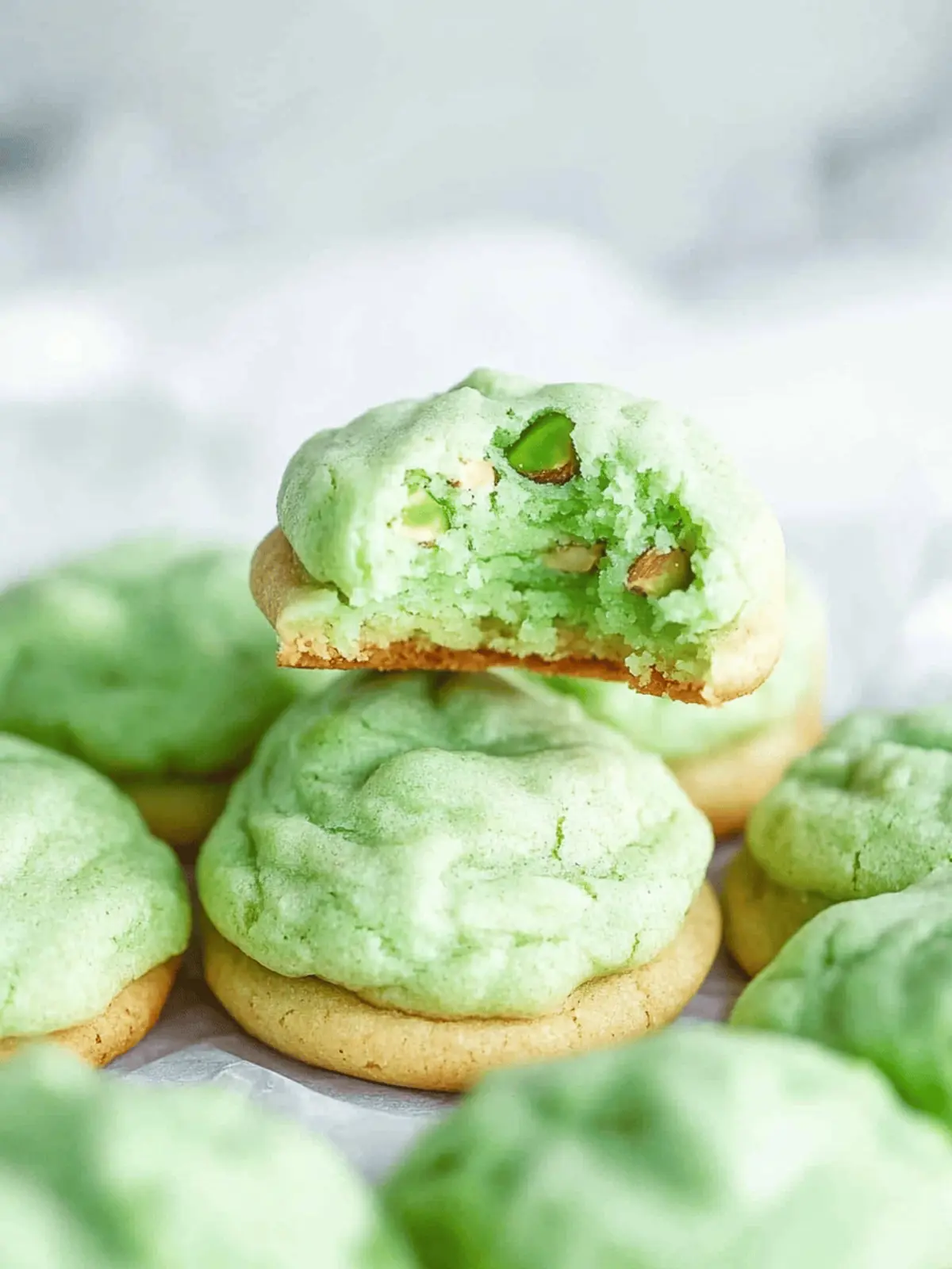 Pistachio Pudding Cookies