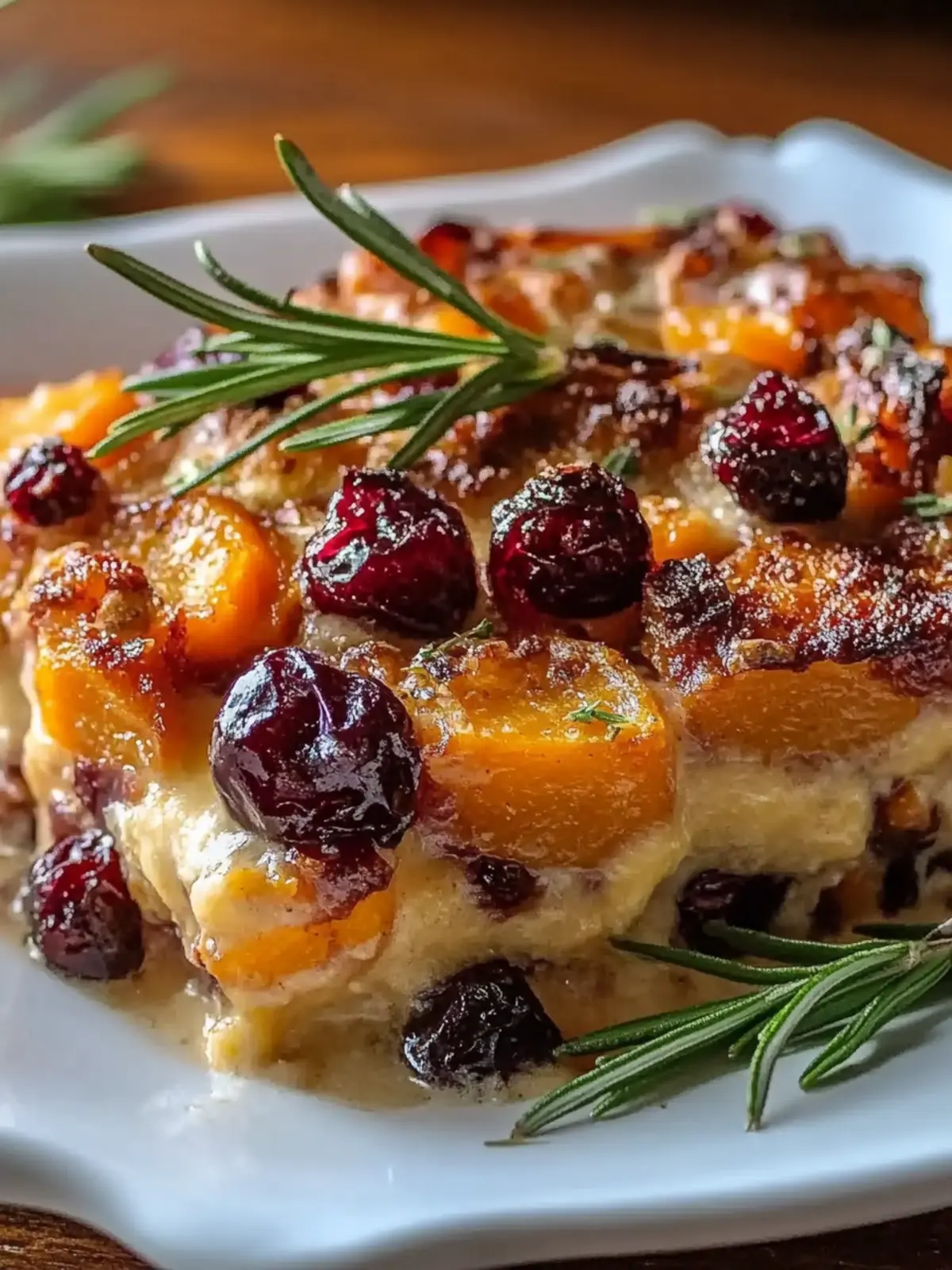 Sweet Potato & Cranberry Gratin
