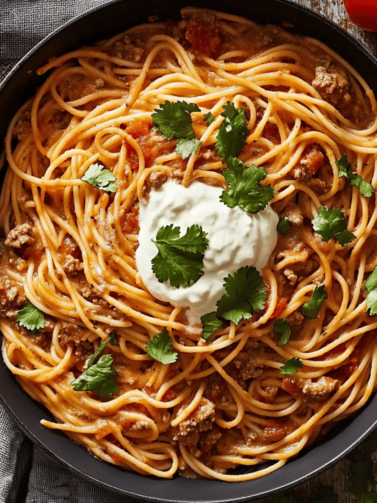 Delicious Taco Spaghetti: One-Pot Wonder for Busy Nights 3 Taco Spaghetti