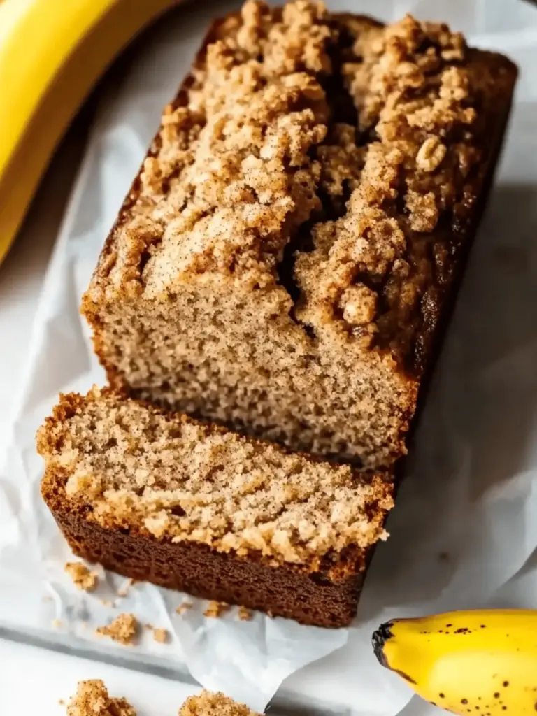 Whole Wheat Cinnamon Crunch Banana Bread