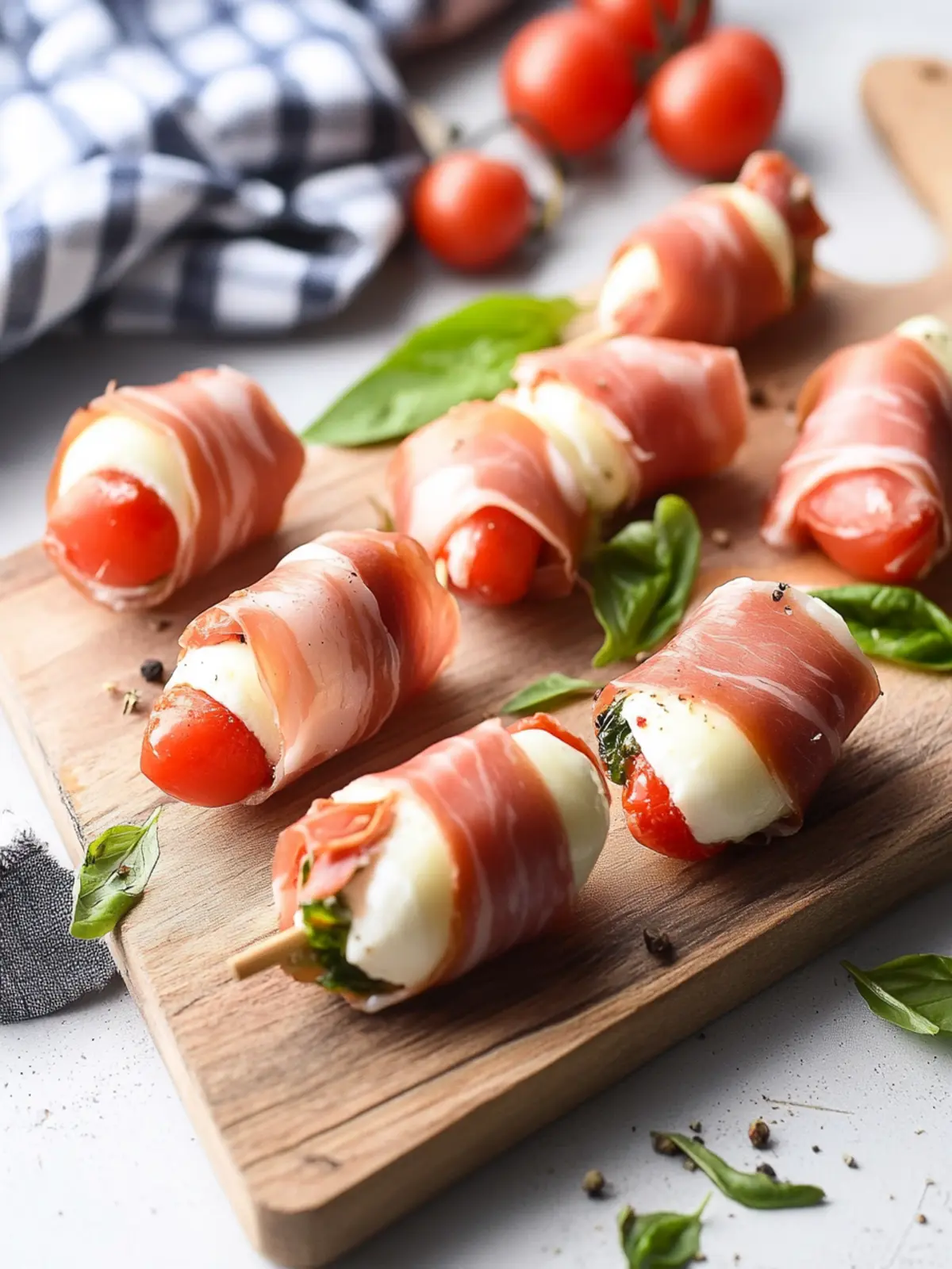 Prosciutto Wrapped Mozzarella Bites