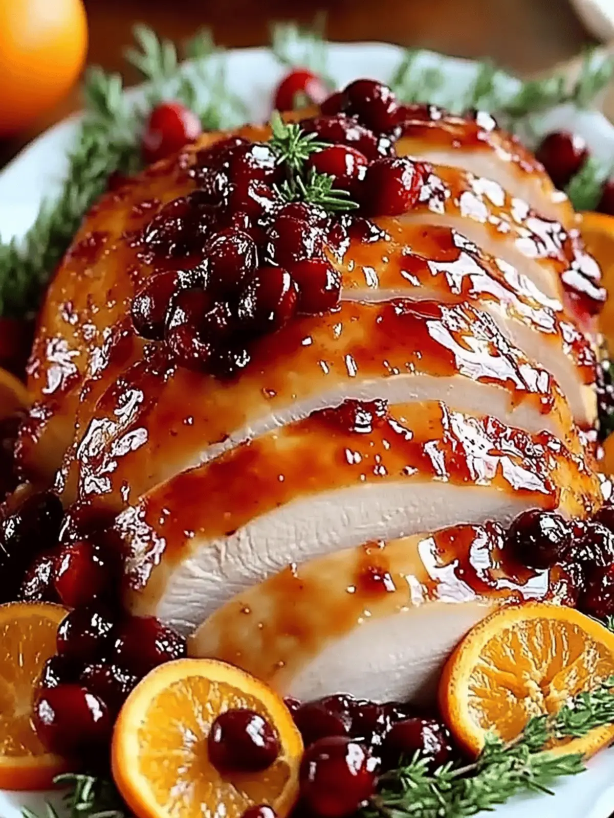 Cranberry Orange Glazed Turkey