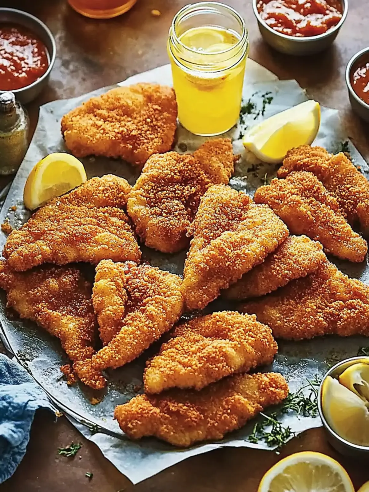 Mom's Fried Catfish with Hot Sauce