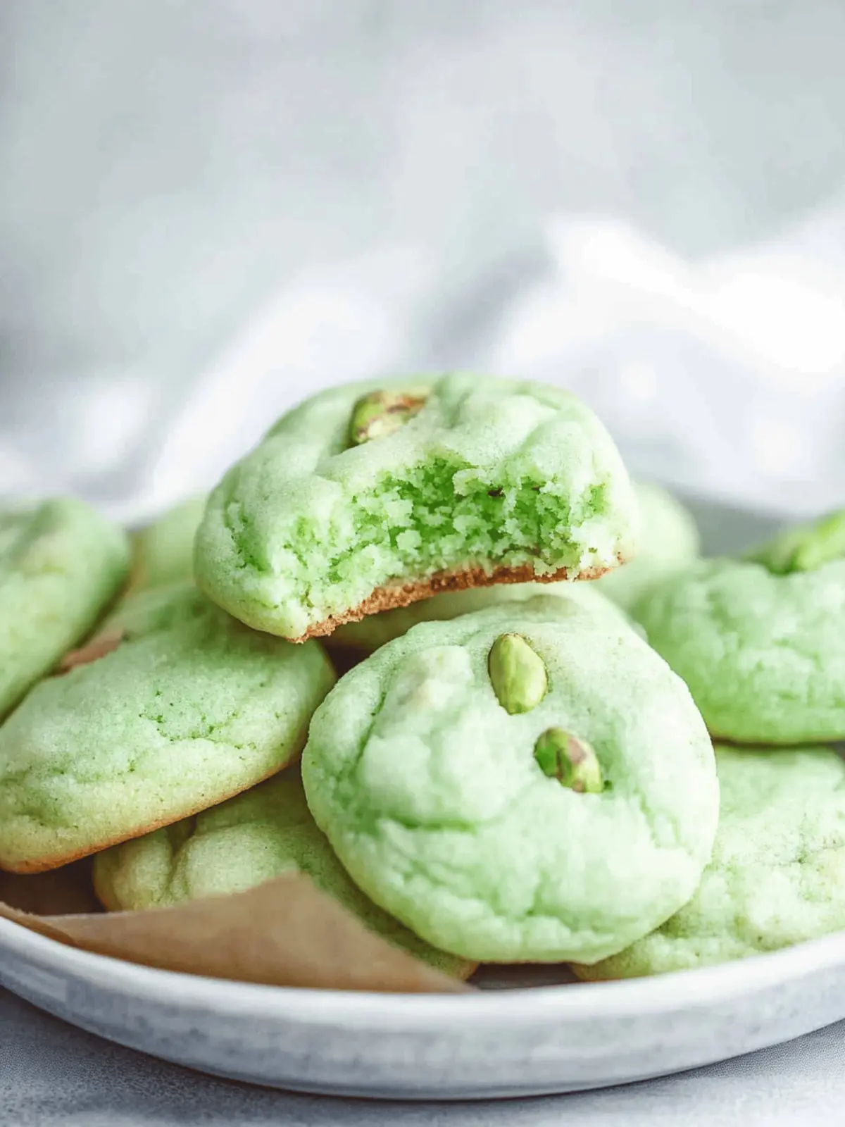 Pistachio Pudding Cookies