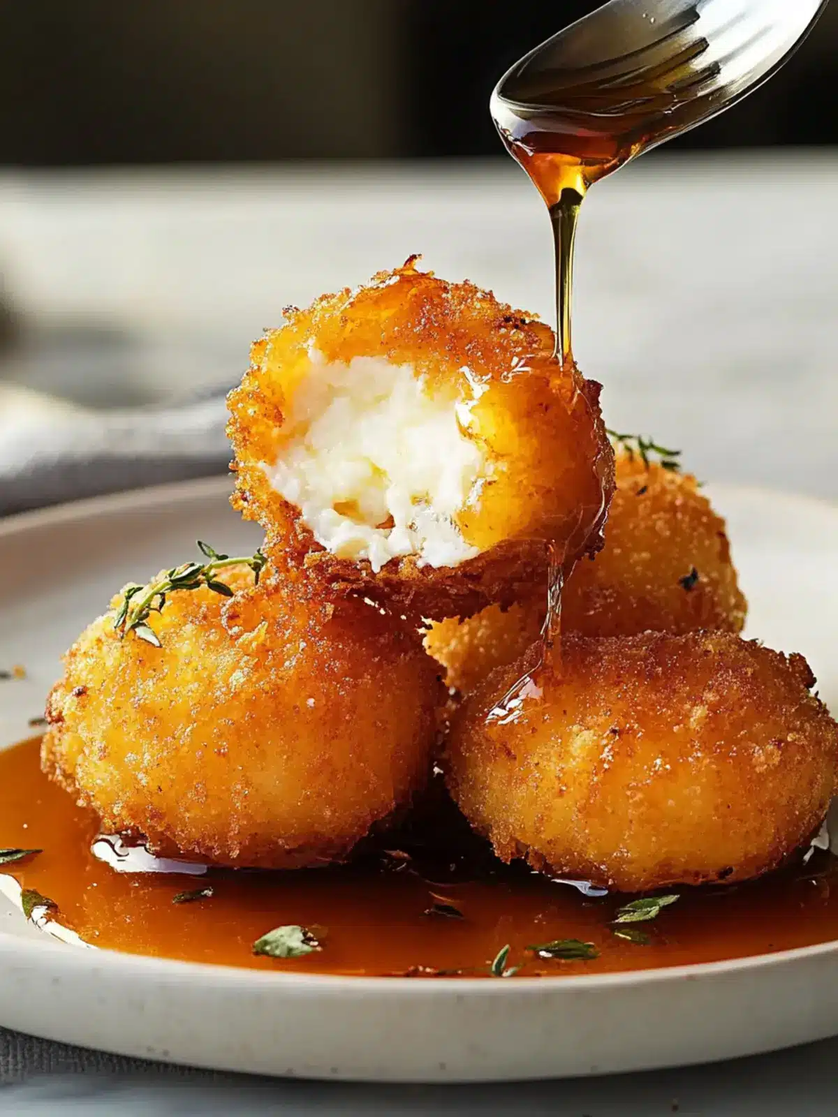 Irresistibly Crispy Fried Goat Cheese Bites with Honey Delight 5 Fried Goat Cheese Bites