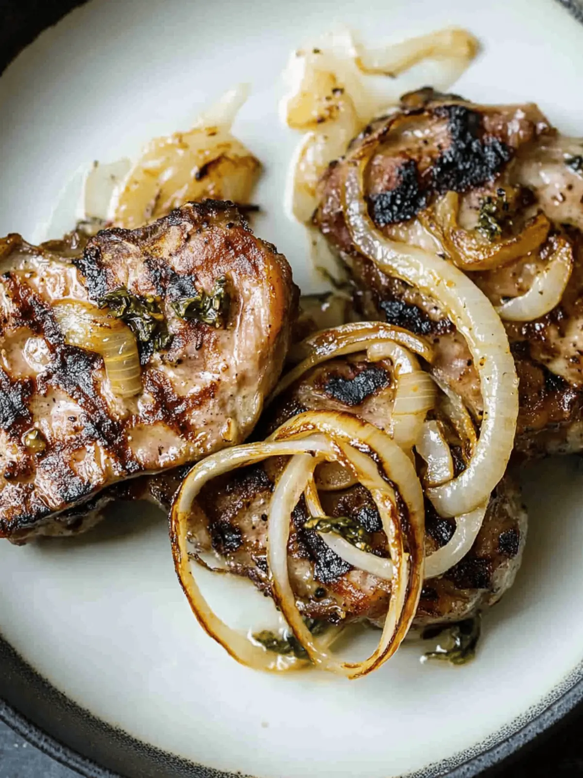 German Grilled Pork Chops
