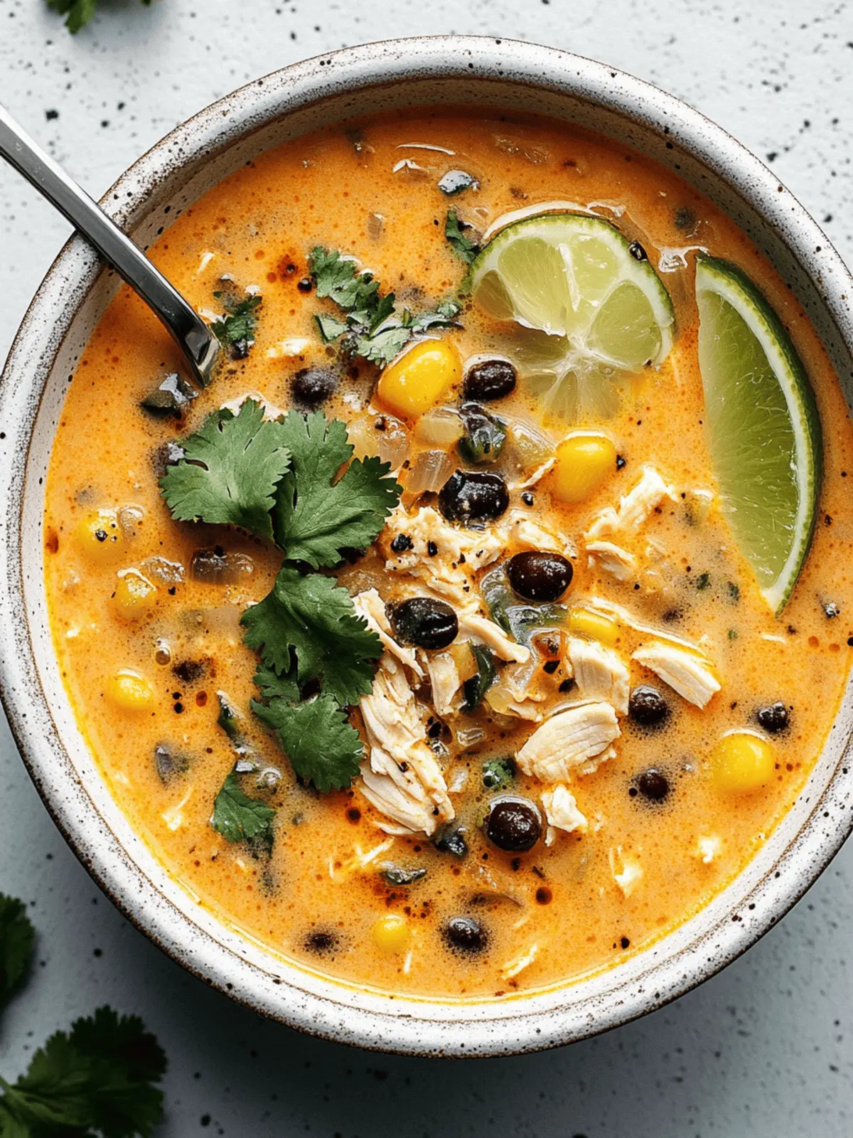 Chicken, Poblano, and Black Bean Soup