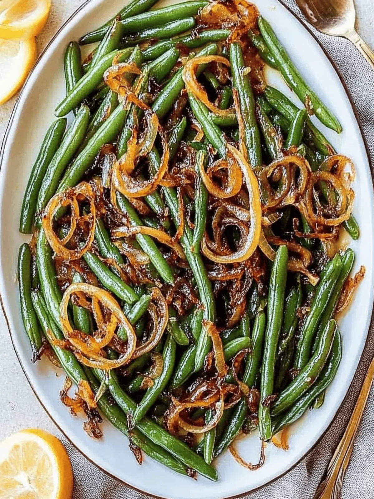 Savory Roasted Green Beans with Caramelized Onions Delight 3 Roasted Green Beans with Caramelized Onions