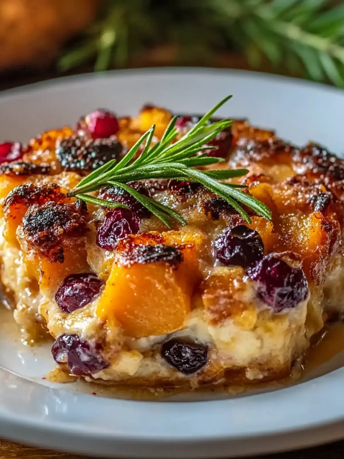 Sweet Potato & Cranberry Gratin