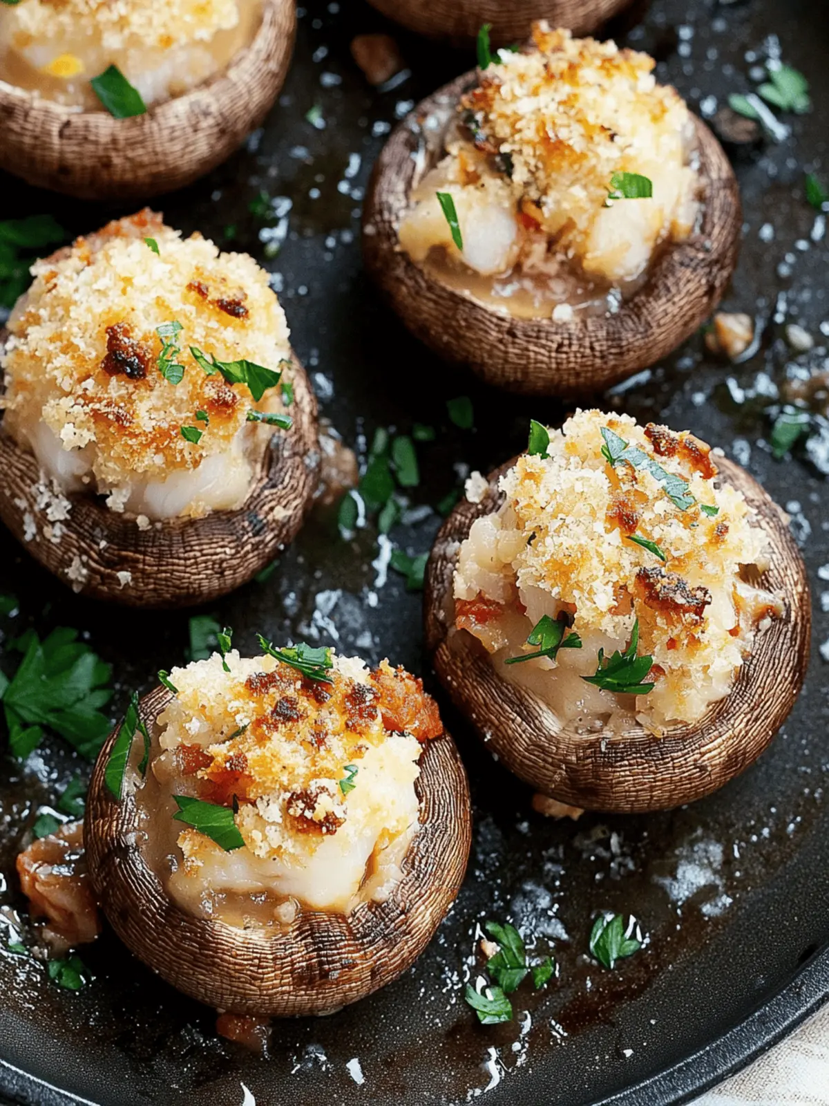 Crab Stuffed Mushrooms