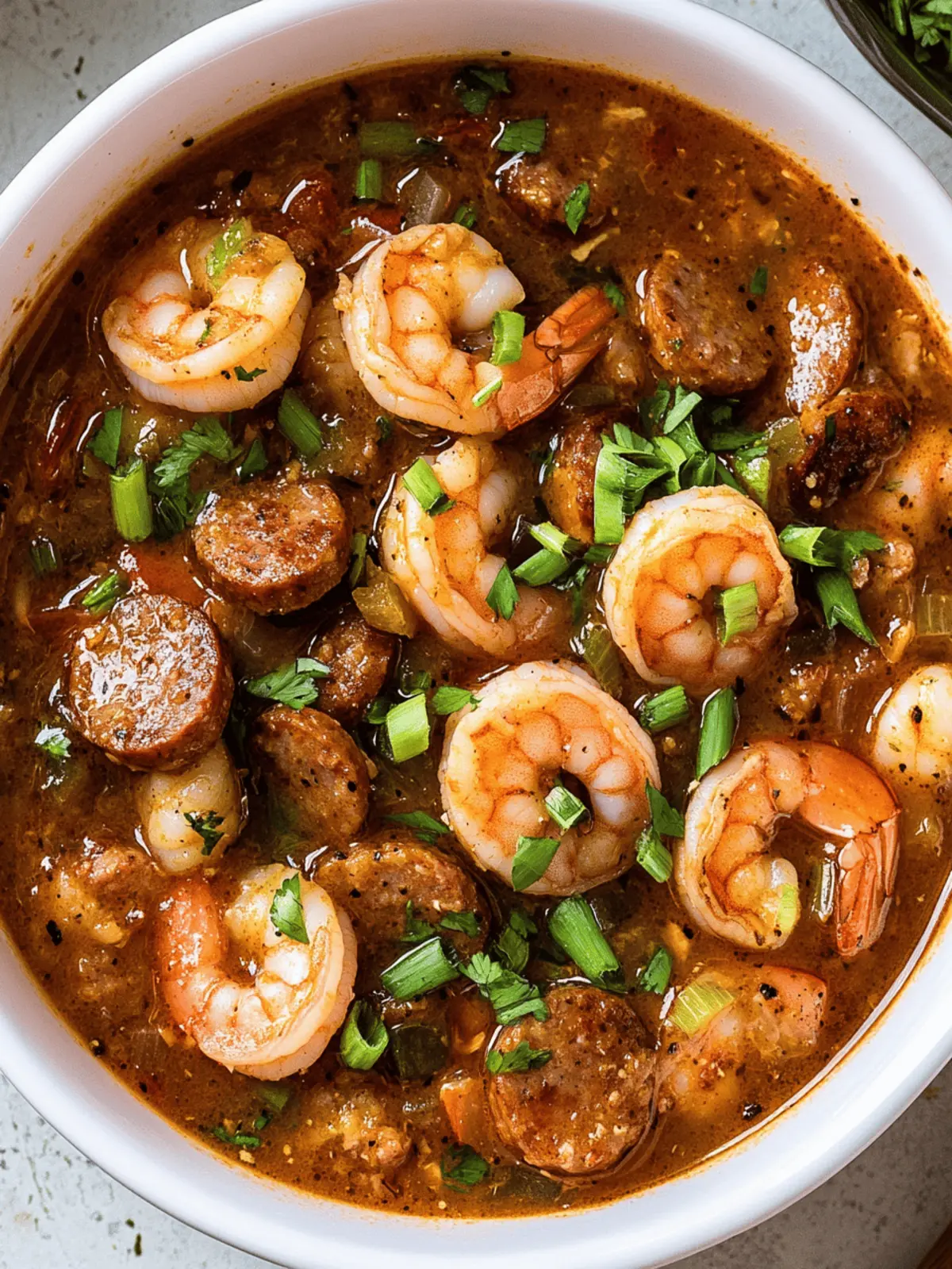 Savory Shrimp & Sausage Gumbo: A Heartwarming Southern Classic 2 Shrimp & Sausage Gumbo