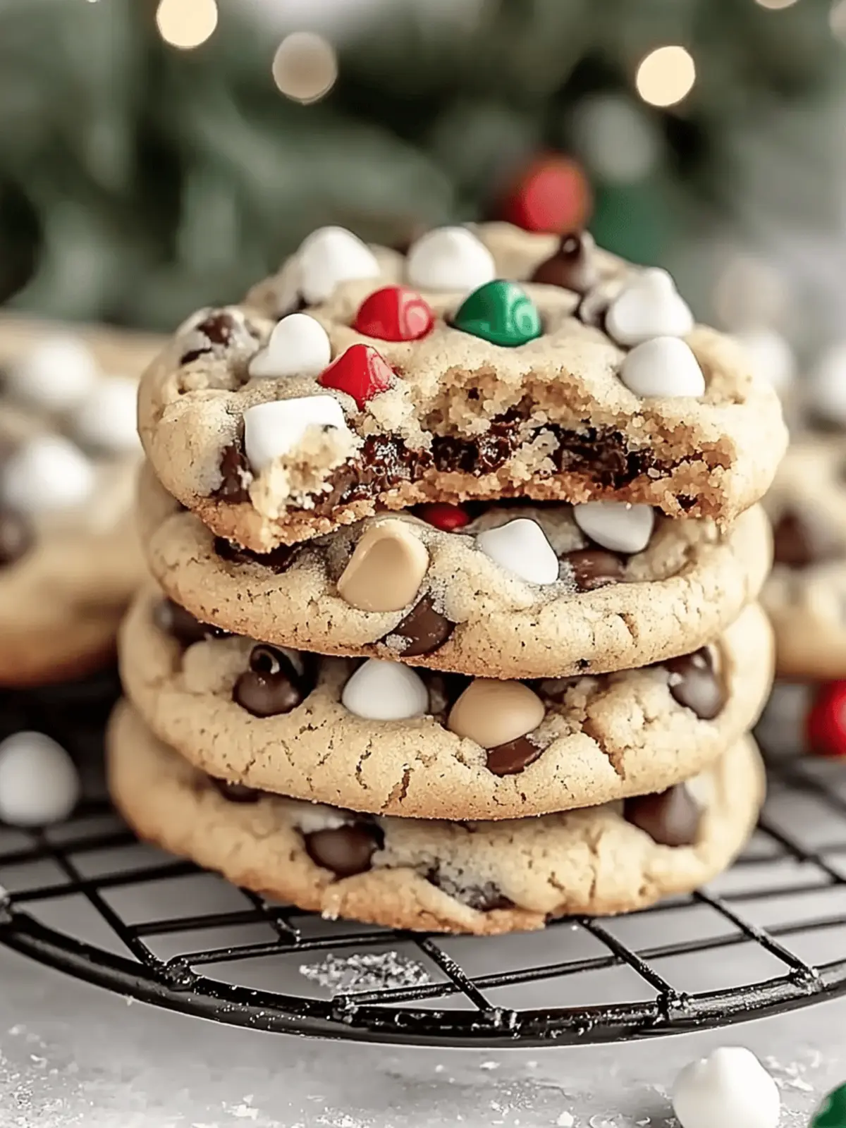 Winter Wonderland Chocolate Chip Cookies with Peppermint Bliss 2 Winter Wonderland Chocolate Chip Cookies