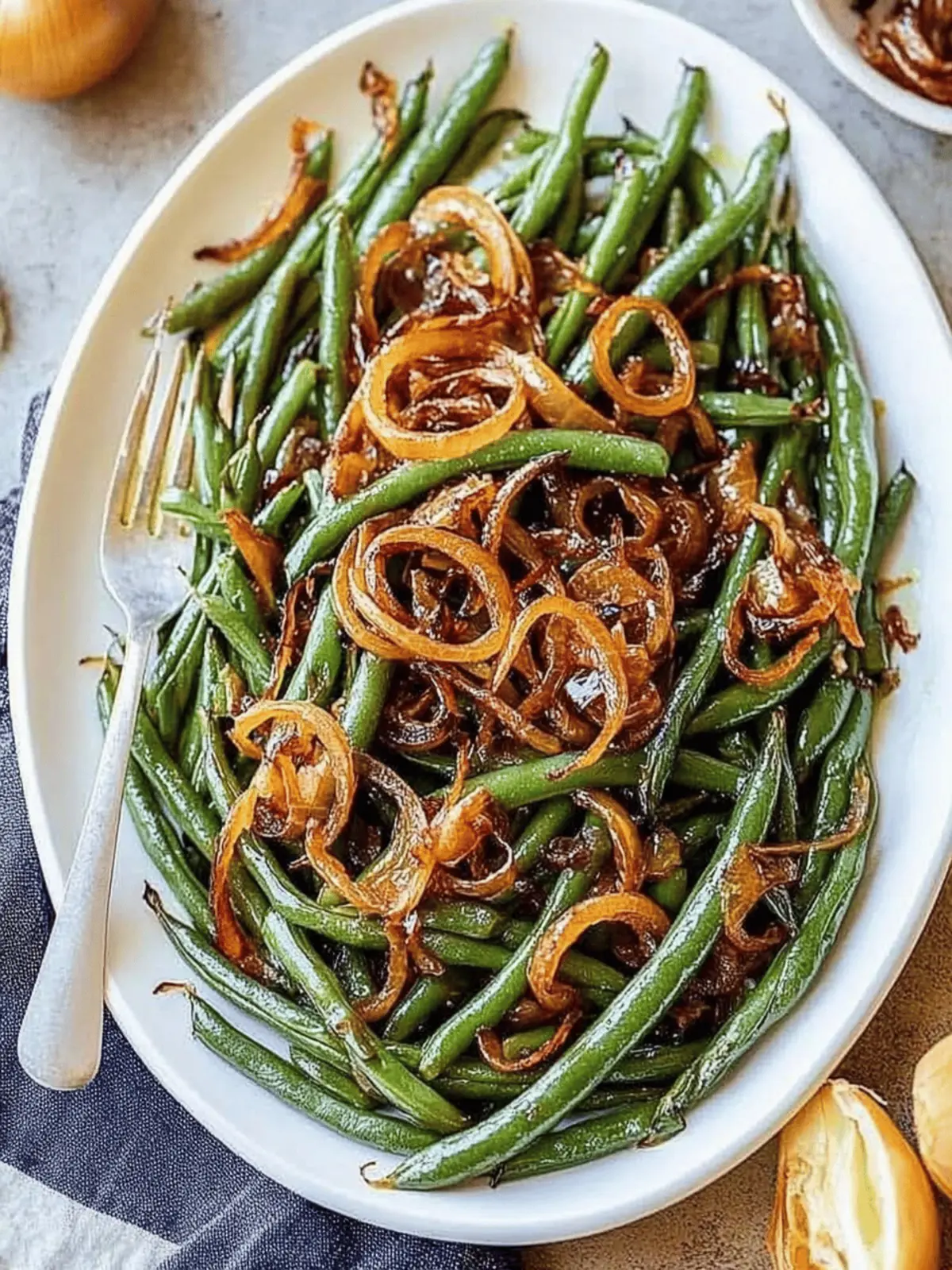 Savory Roasted Green Beans with Caramelized Onions Delight 4 Roasted Green Beans with Caramelized Onions