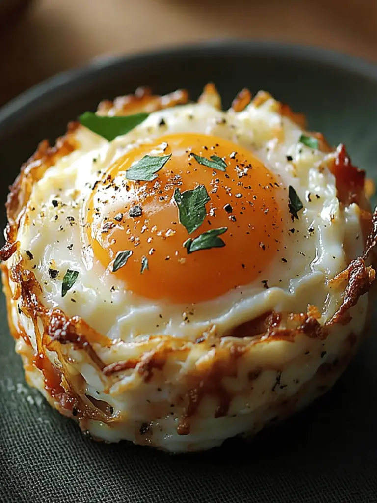Baked Eggs Napoleon