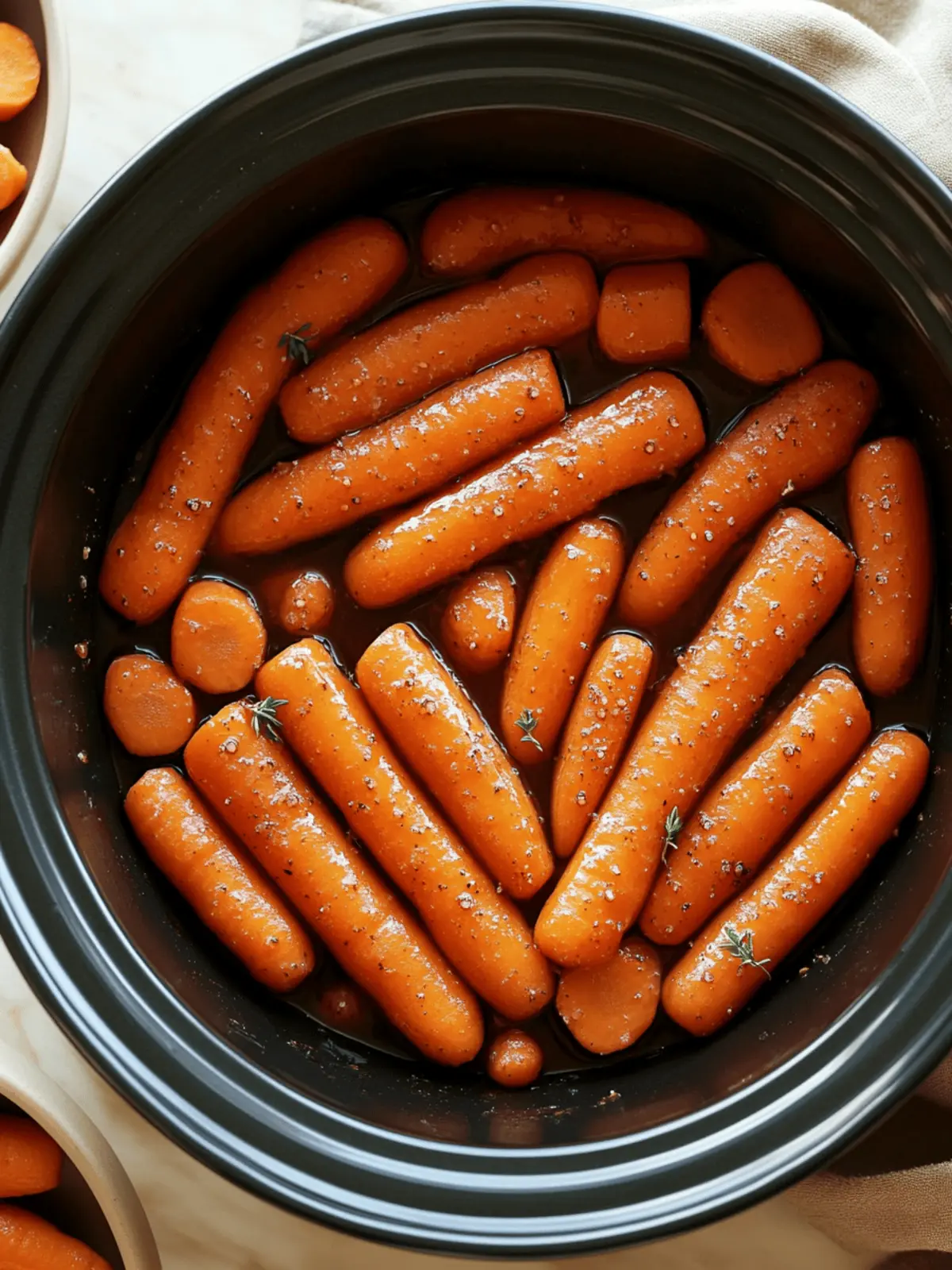 Sweet & Savory Slow Cooker Maple And Brown Sugar Glazed Carrots 5 Slow Cooker Maple & Brown Sugar Glazed Carrot