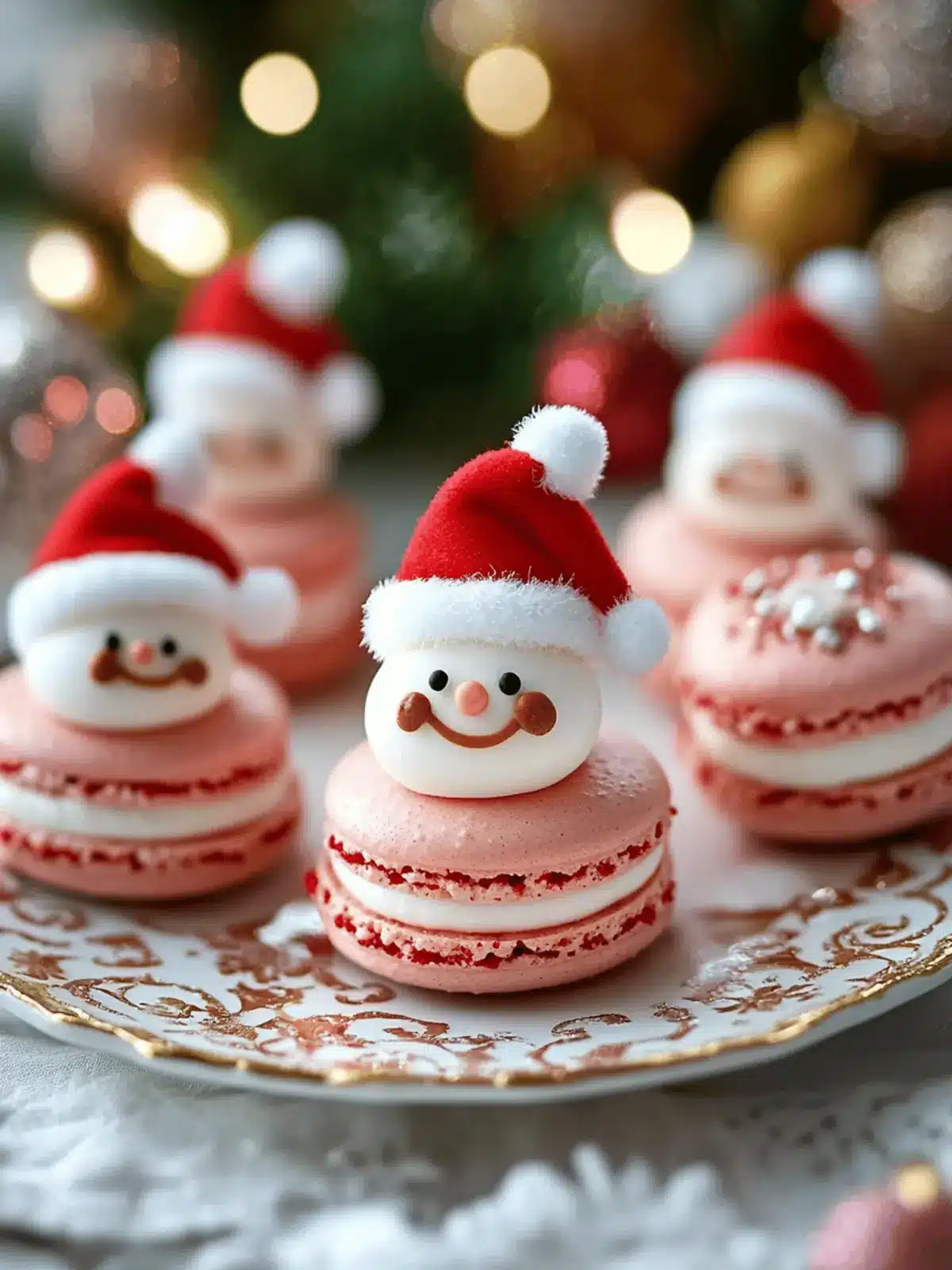 Festive Santa Claus Macarons with Delightful Buttercream 4 Santa Claus Macarons