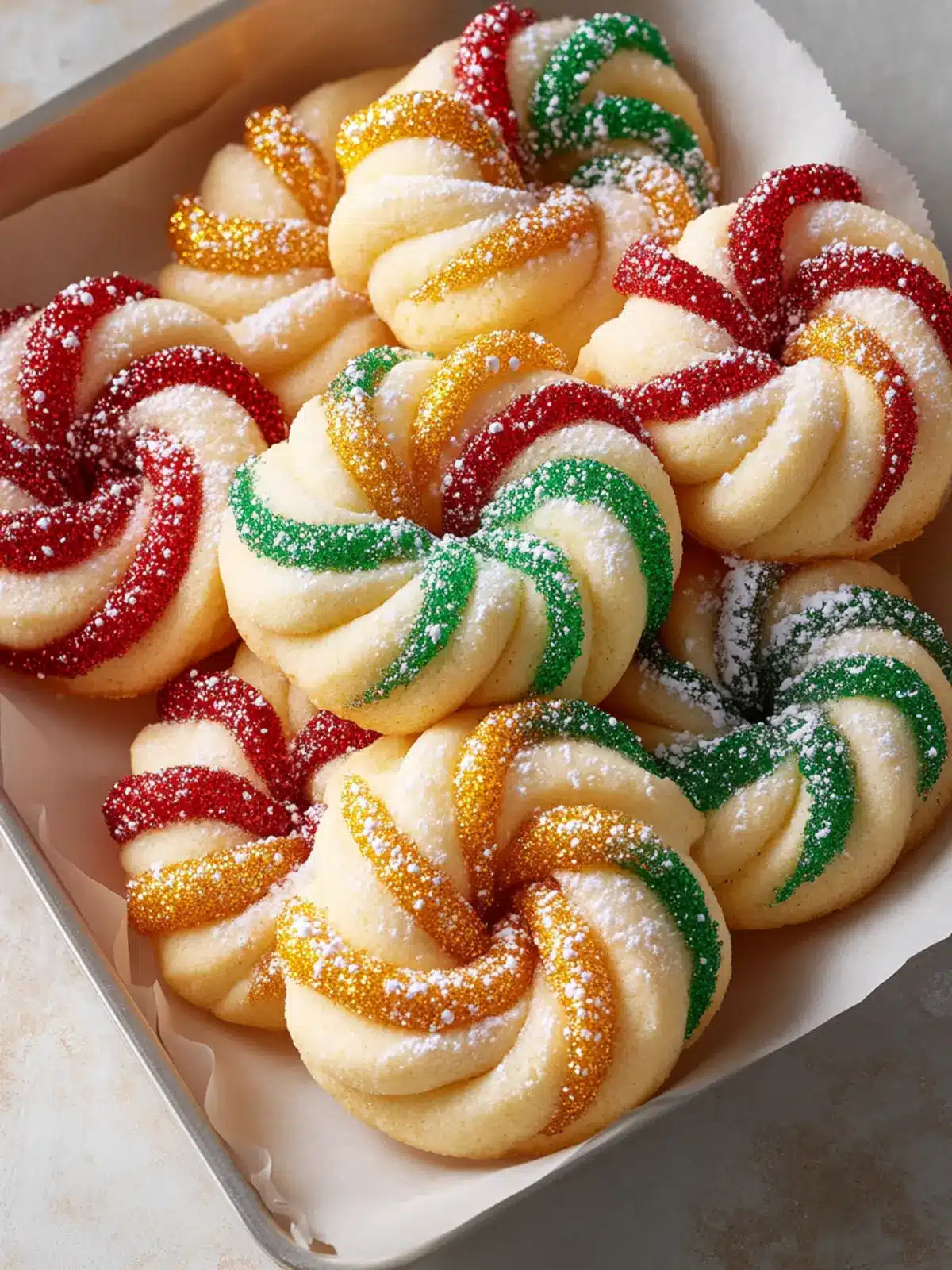 Twisted Christmas Cookies: Festive Almond & Citrus Delight 3 Twisted Christmas Cookies