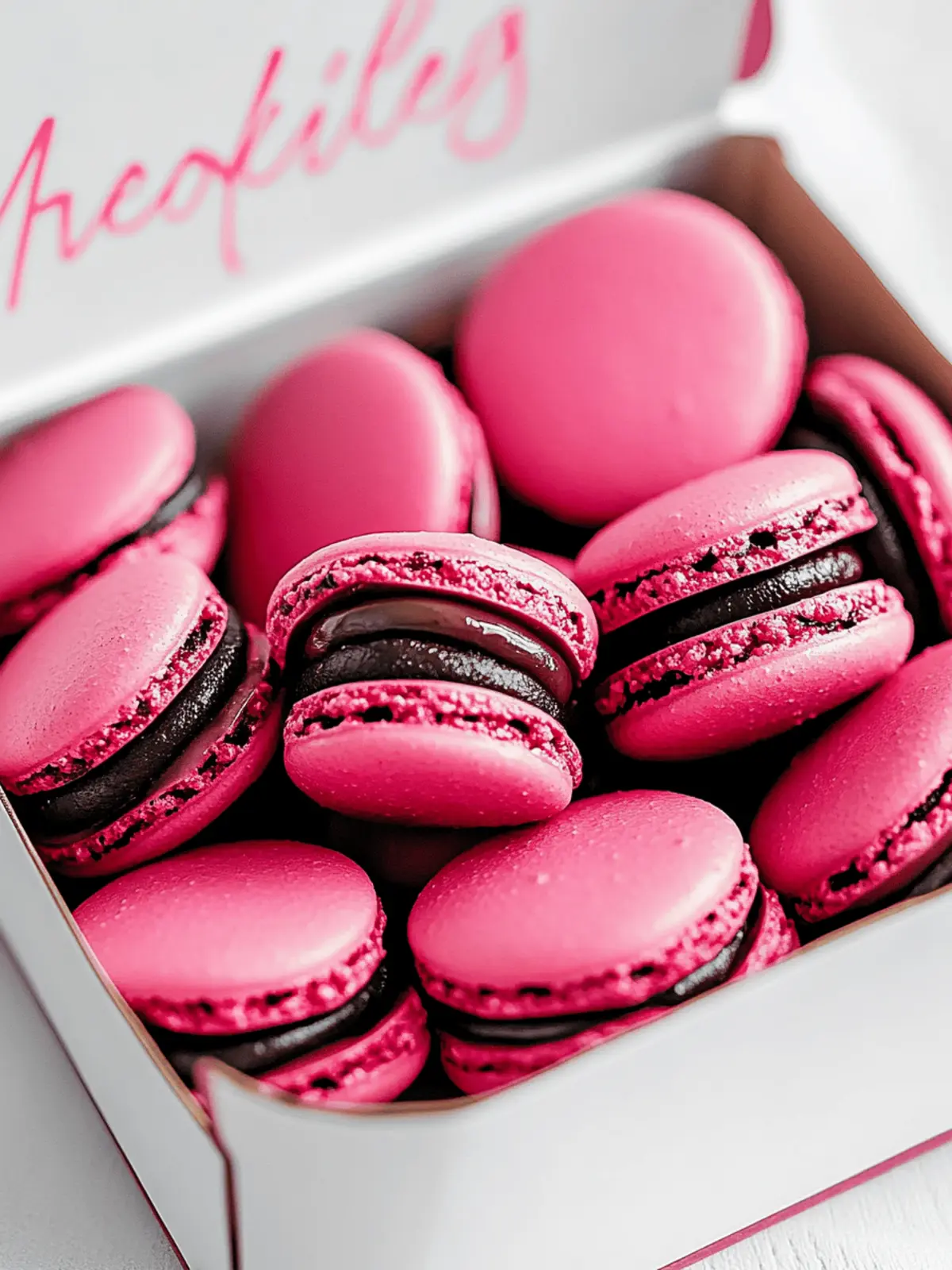 Irresistible Dark Chocolate Raspberry Macarons to Impress 5 Dark Chocolate Raspberry Macarons