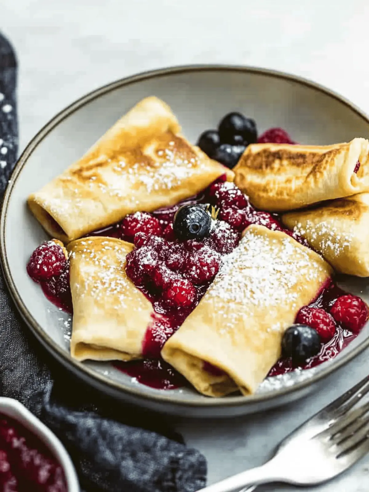 Delicious Blintzes with Homemade Cherry Sauce You’ll Love 3 Blintzes