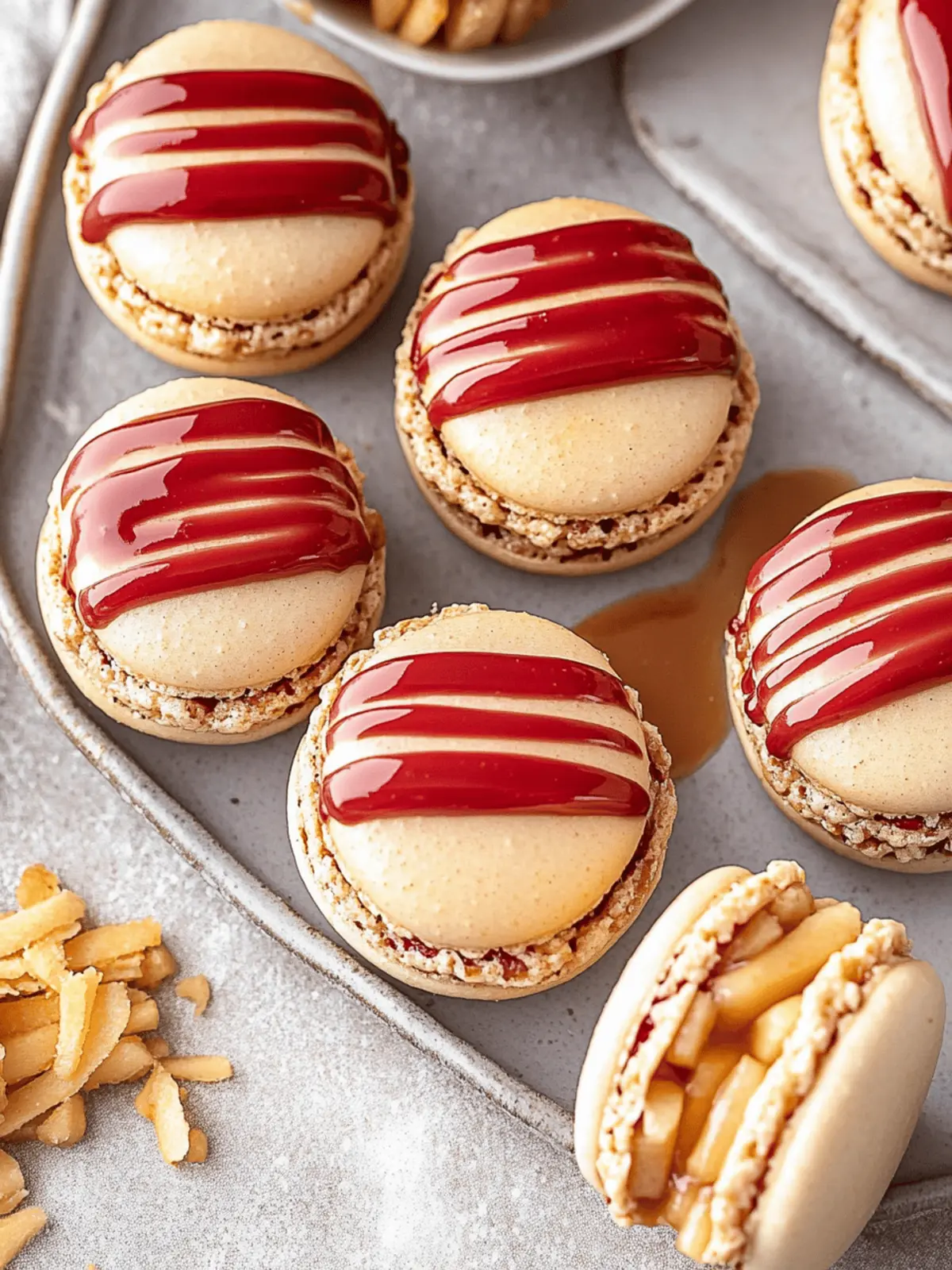 Caramel Apple Pie Macarons