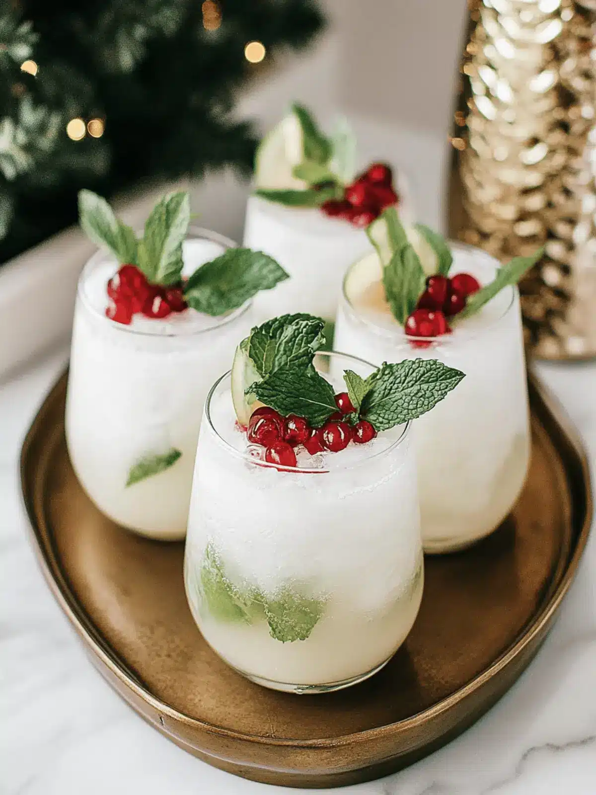 Refresh with White Christmas Mojitos for Festive Cheer 2 White Christmas Mojitos