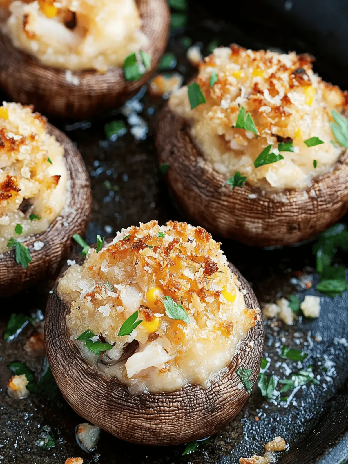 Crab Stuffed Mushrooms