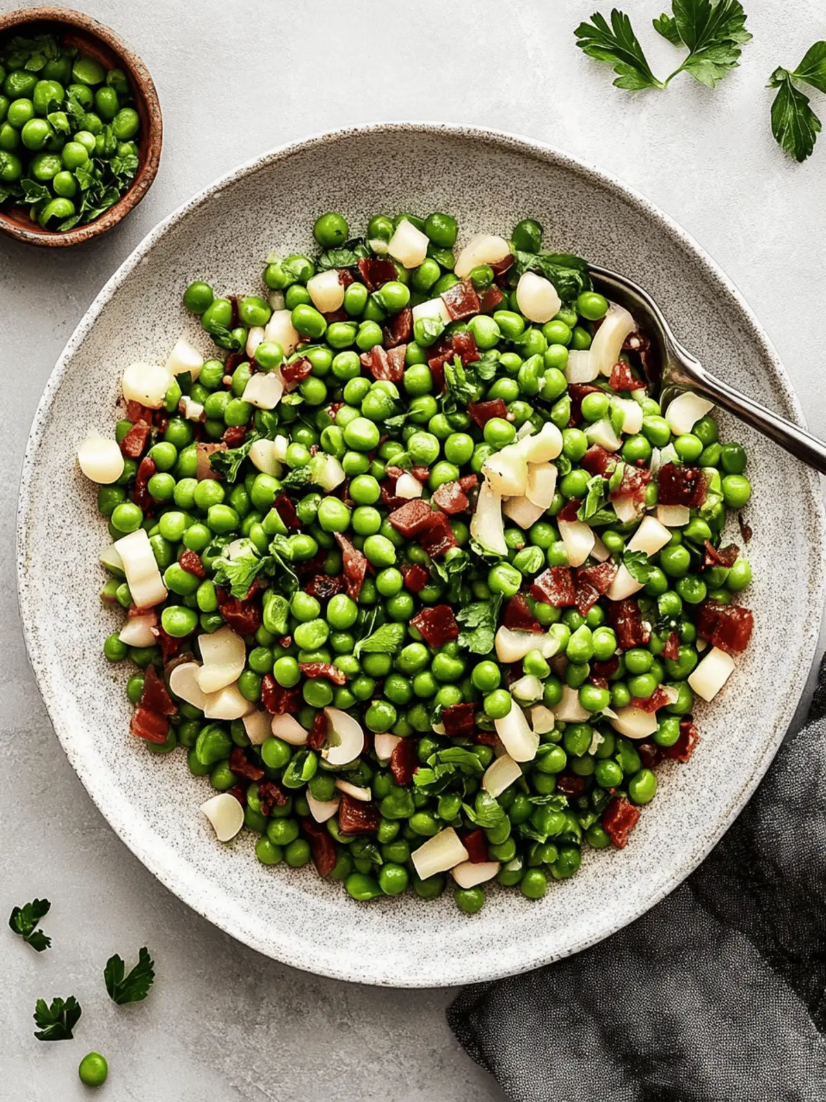 Savory Thanksgiving Peas with Crispy Pancetta Delight 4 Thanksgiving Peas
