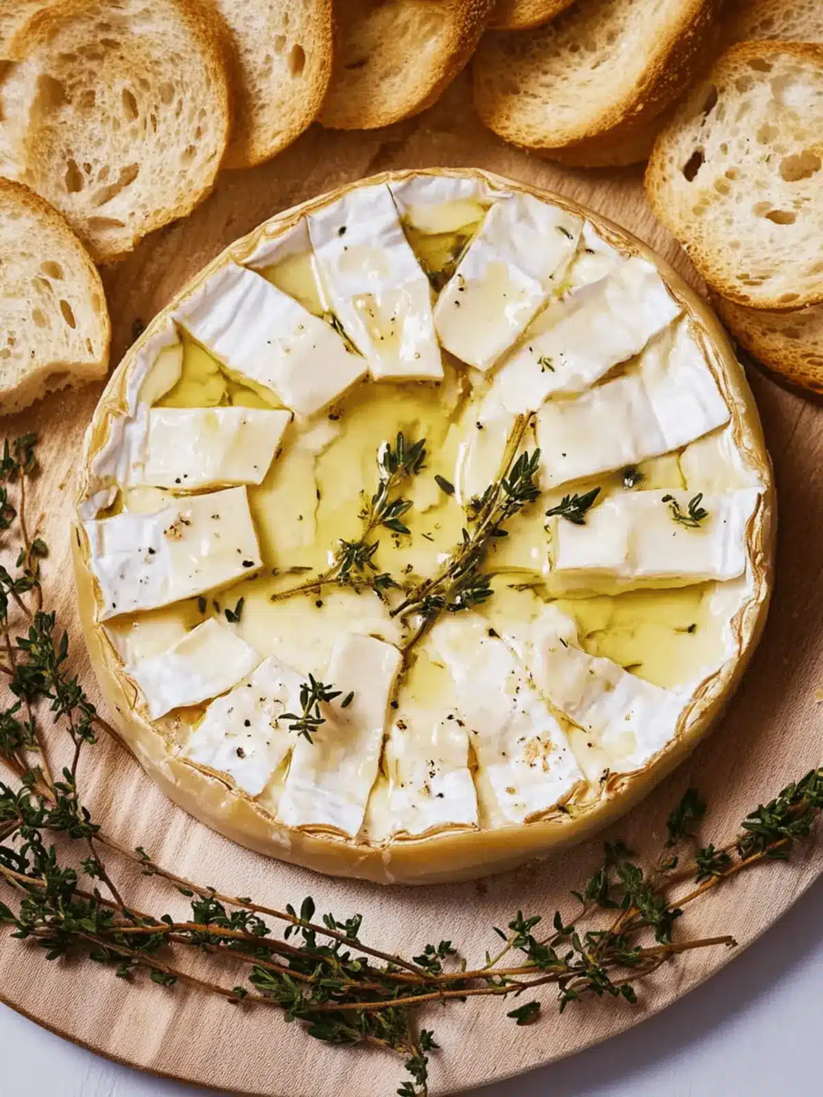 Thyme and Garlic Baked Camembert: Your Cozy Cheese Delight 5 Thyme and Garlic Baked Camembert