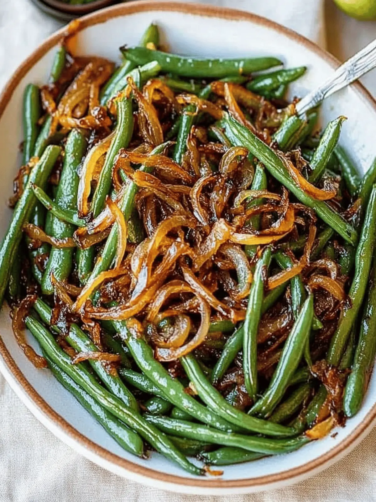 Savory Roasted Green Beans with Caramelized Onions Delight 2 Roasted Green Beans with Caramelized Onions