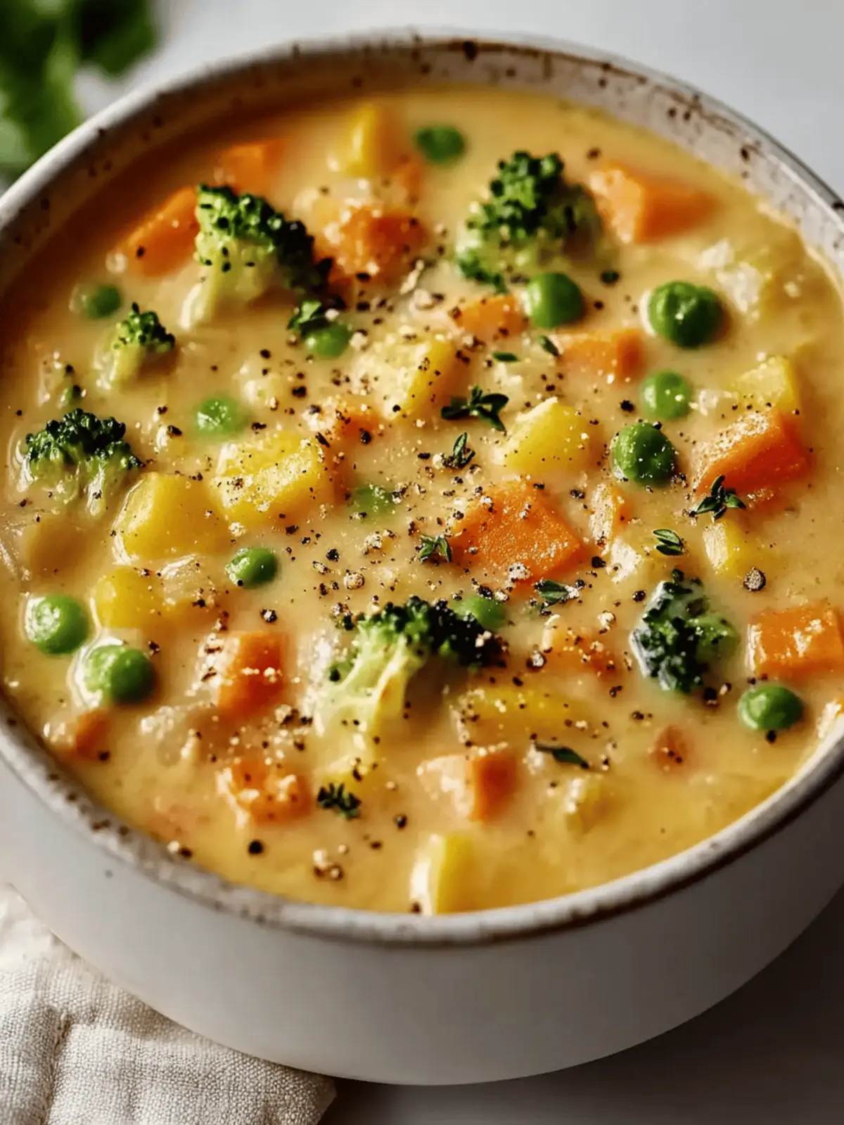 Cozy Up with Gluten-Free Veggie Pot Pie Soup for Comfort! 5 Veggie Pot Pie Soup