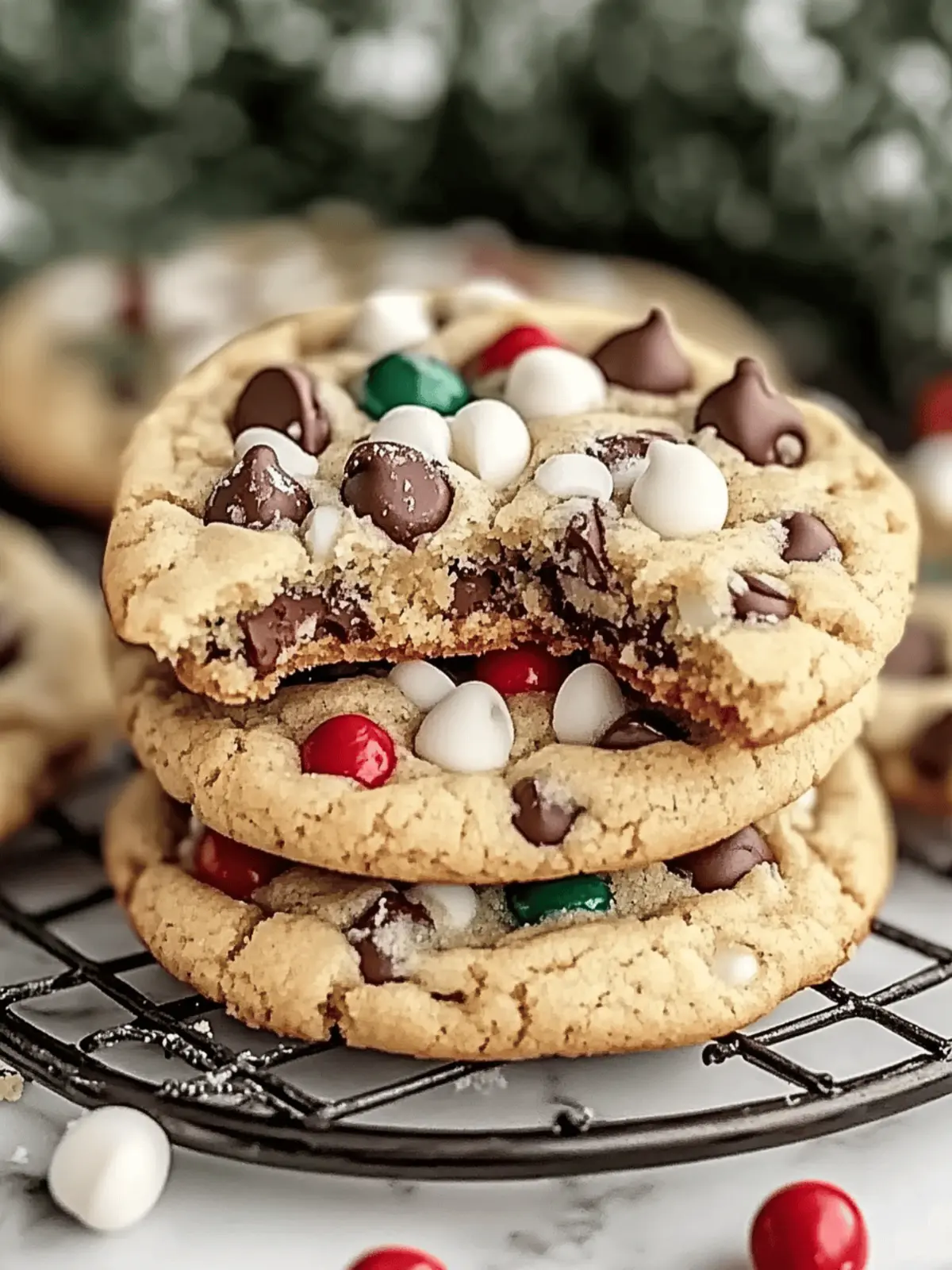 Winter Wonderland Chocolate Chip Cookies with Peppermint Bliss 3 Winter Wonderland Chocolate Chip Cookies