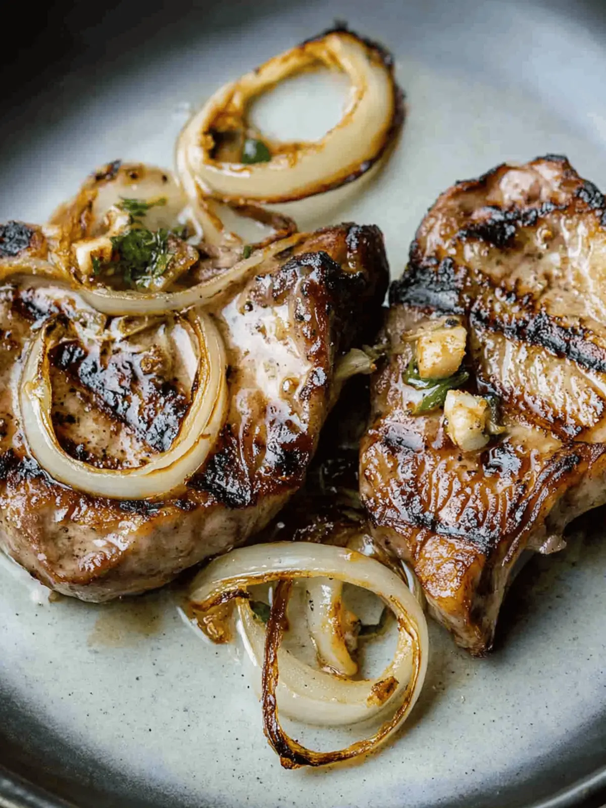 German Grilled Pork Chops