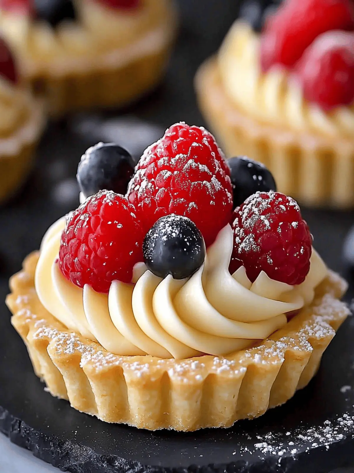 Elegant White Chocolate Mousse Tartlets