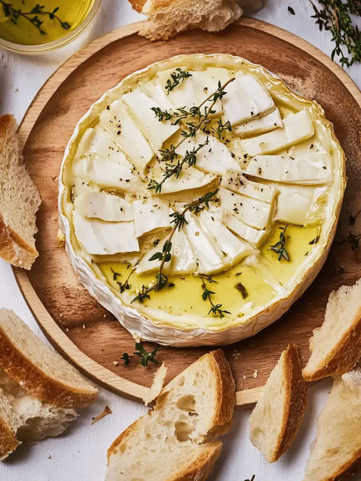 Thyme and Garlic Baked Camembert: Your Cozy Cheese Delight 4 Thyme and Garlic Baked Camembert