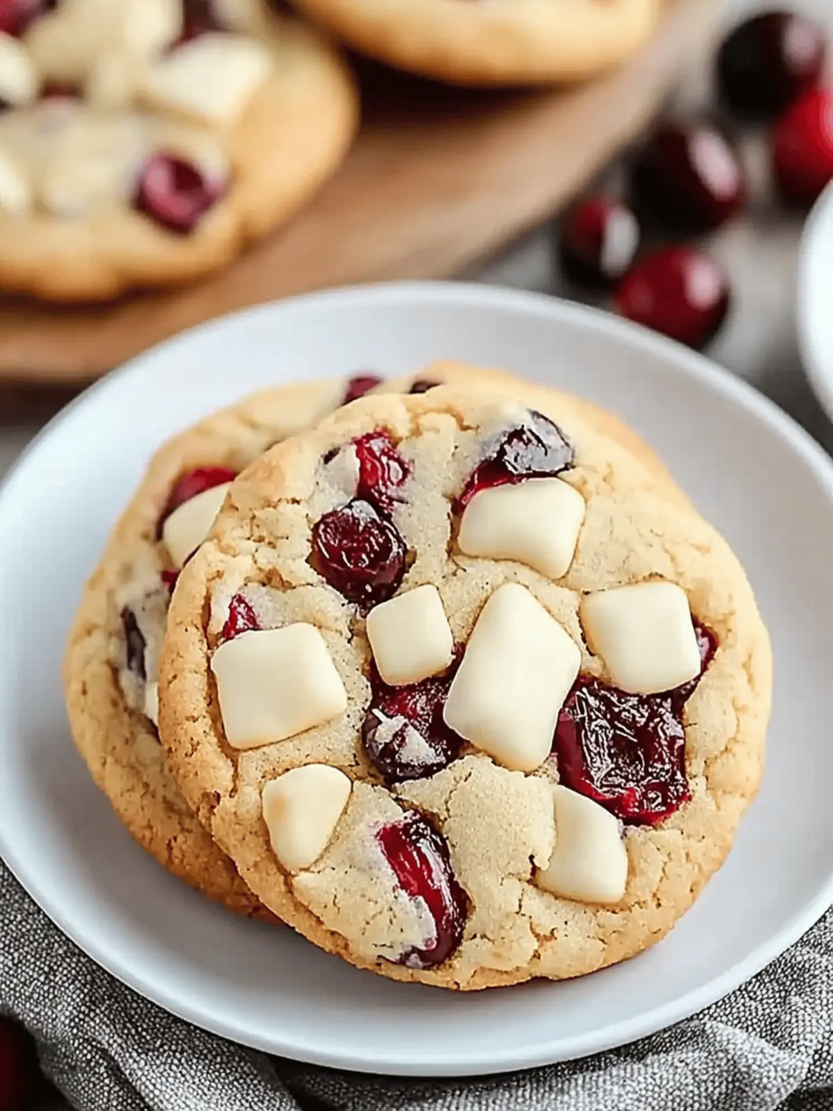 White Chocolate Cranberry Cookies