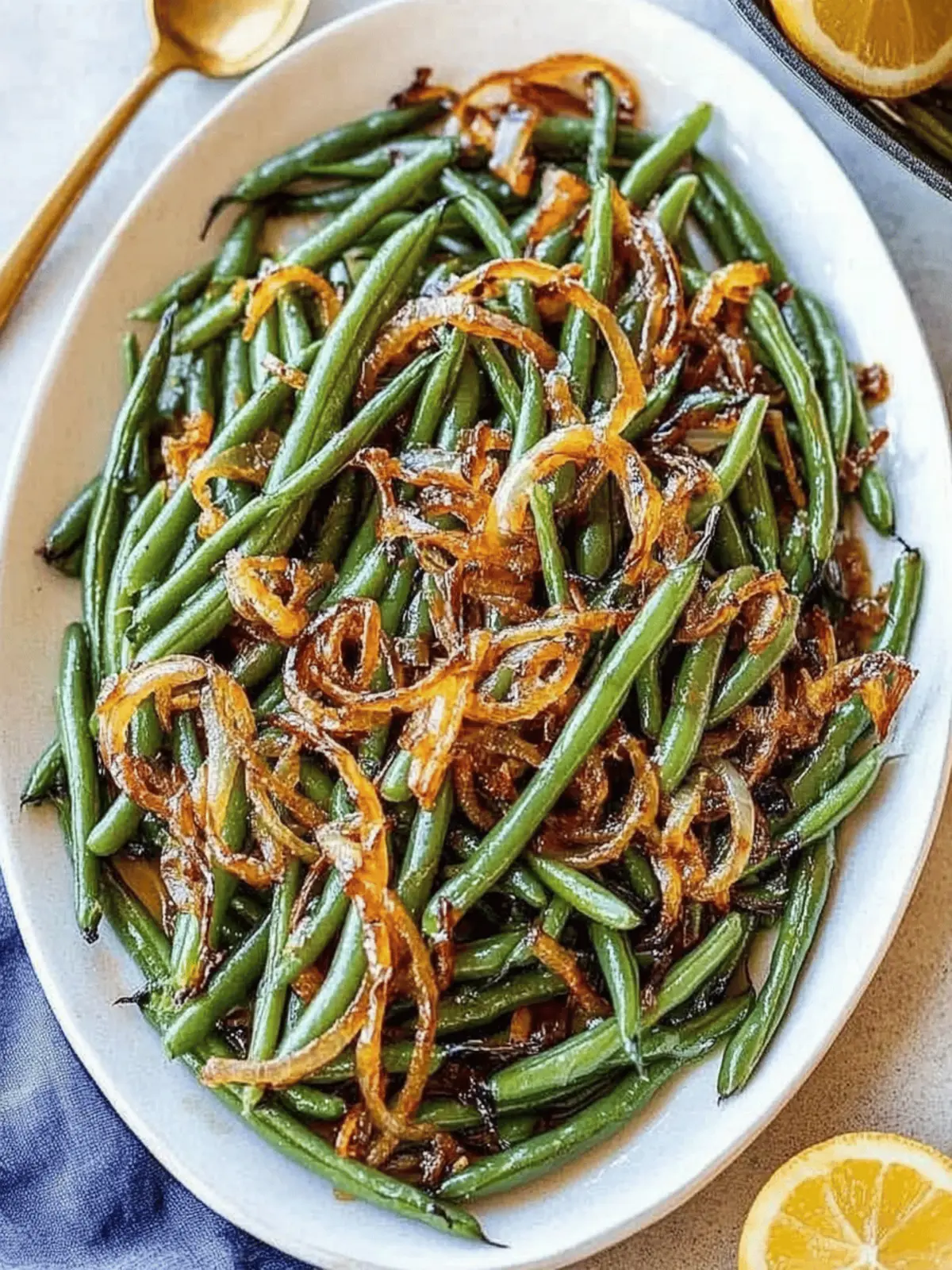 Savory Roasted Green Beans with Caramelized Onions Delight 5 Roasted Green Beans with Caramelized Onions