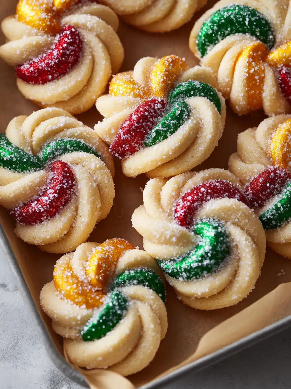 Twisted Christmas Cookies: Festive Almond & Citrus Delight 2 Twisted Christmas Cookies