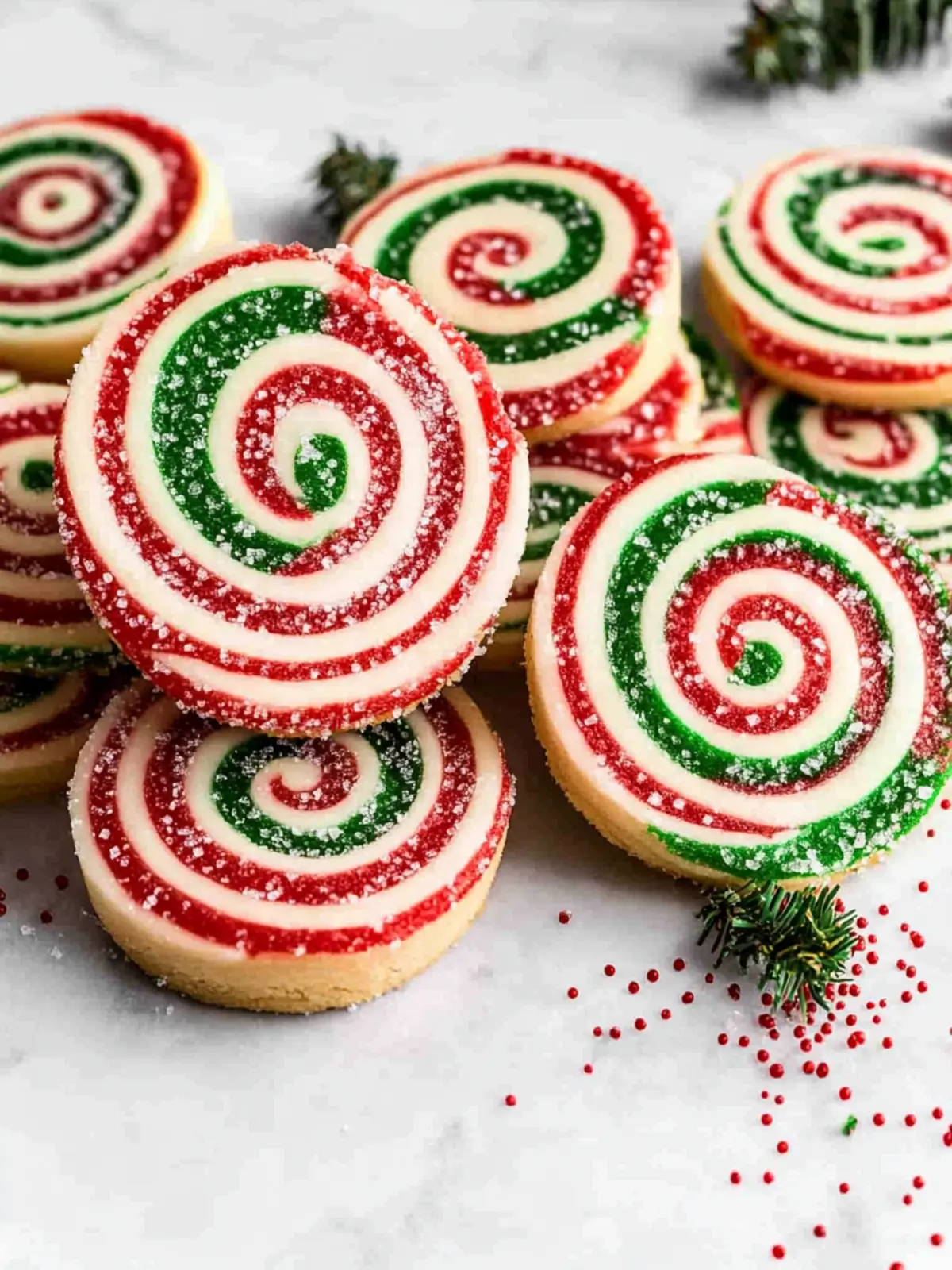 Christmas Pinwheel Cookies