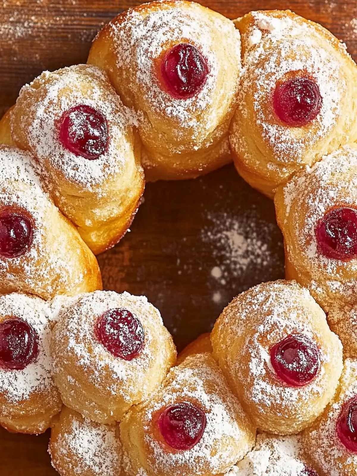 Mouthwatering Pull-Apart Jelly Donut Ring Made Easy 3 Pull-Apart Jelly Donut