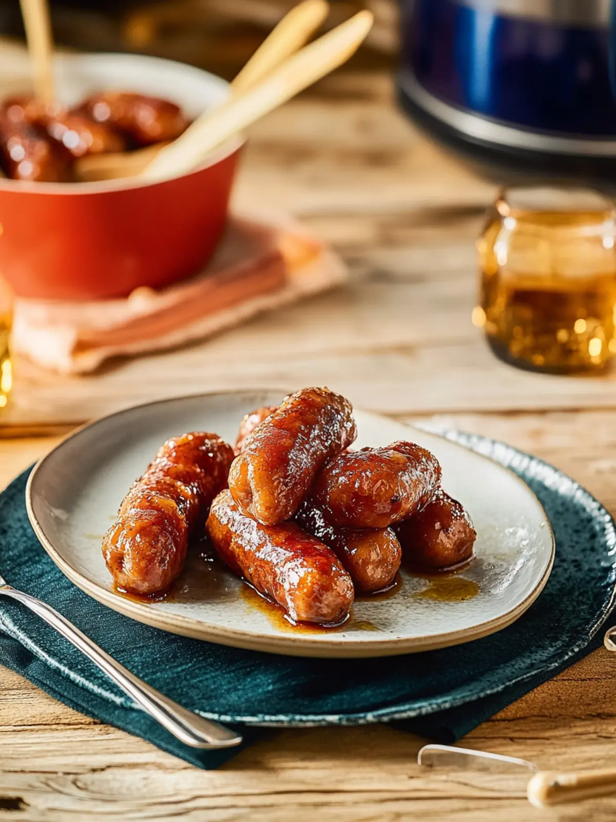 Irresistible Little Smokies in Sweet and Spicy Sauce 3 Little Smokies