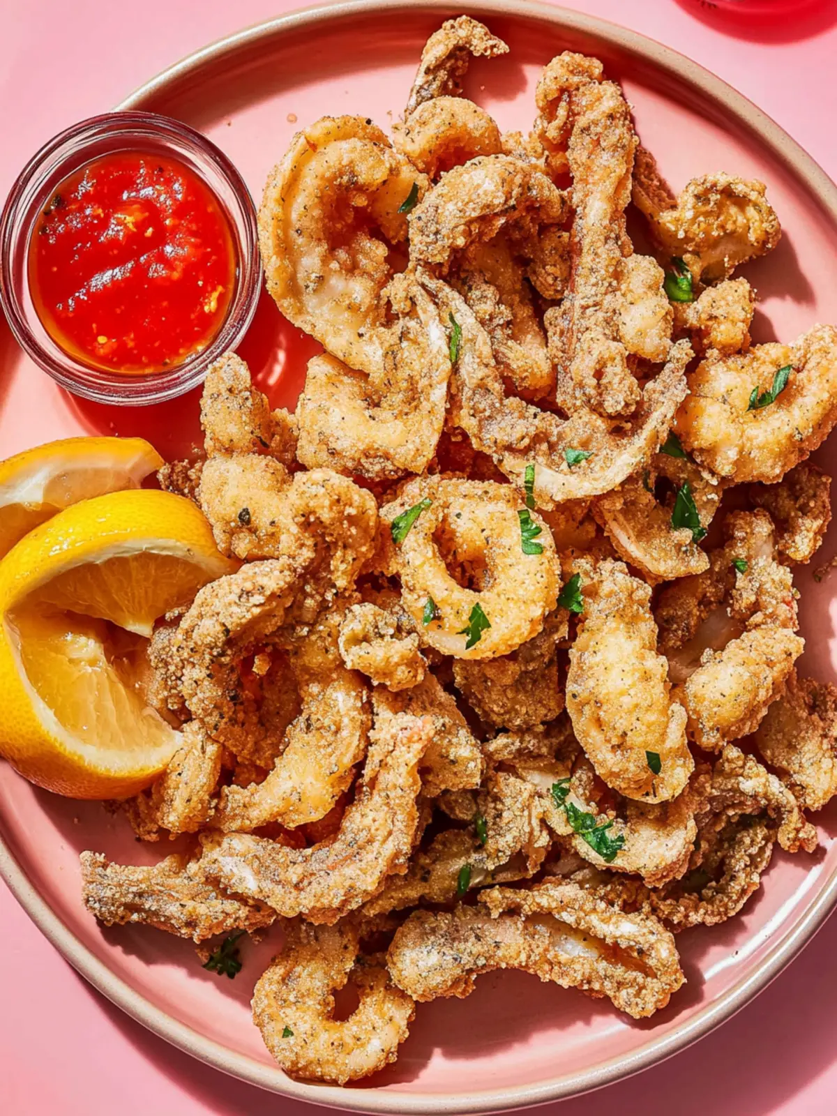 Mushroom “Calamari” with Spicy Marinara