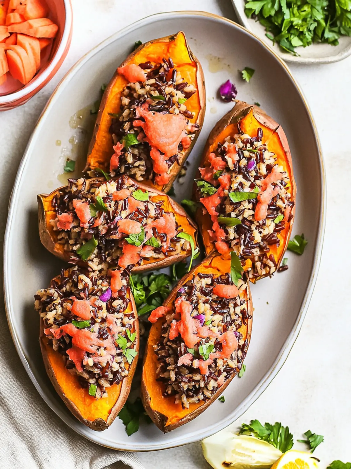 Delicious Wild Rice Stuffed Sweet Potatoes for Cozy Nights 4 Wild Rice Stuffed Sweet Potatoes