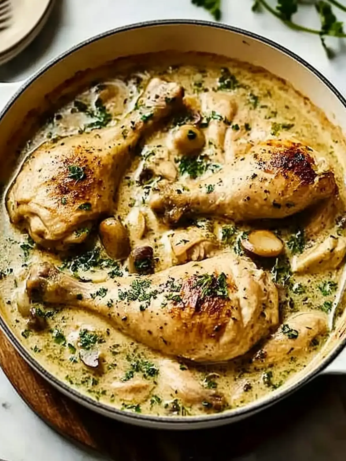 Delicious Chicken Fricassee with Creamy Mushroom Magic 4 Chicken fricassee